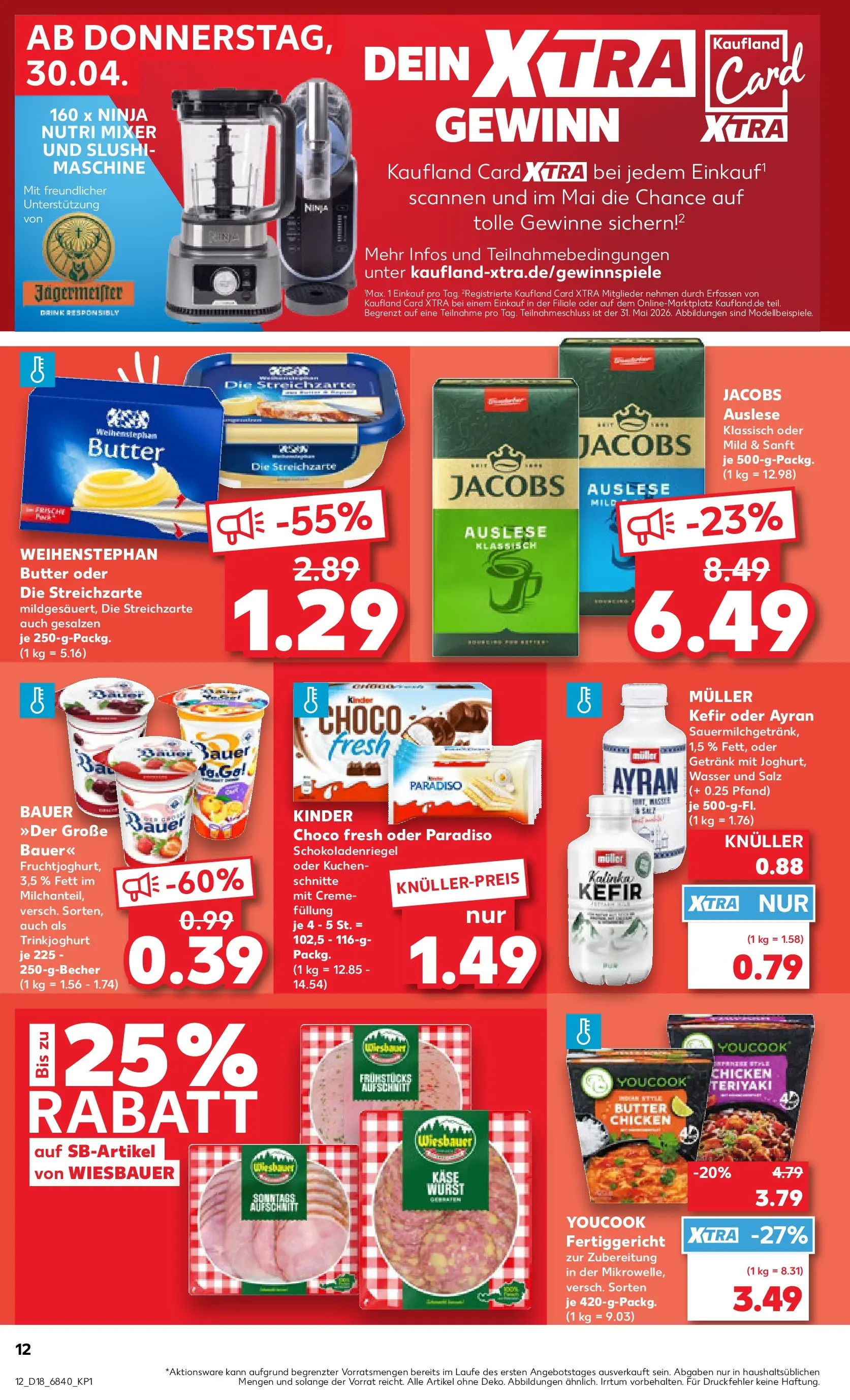 Prospekt Kaufland ab 29.04.2026 » Angebote Online zum Blättern | Seite: 12 | Produkte: Wasser, Salz, Wurst, Kuchen