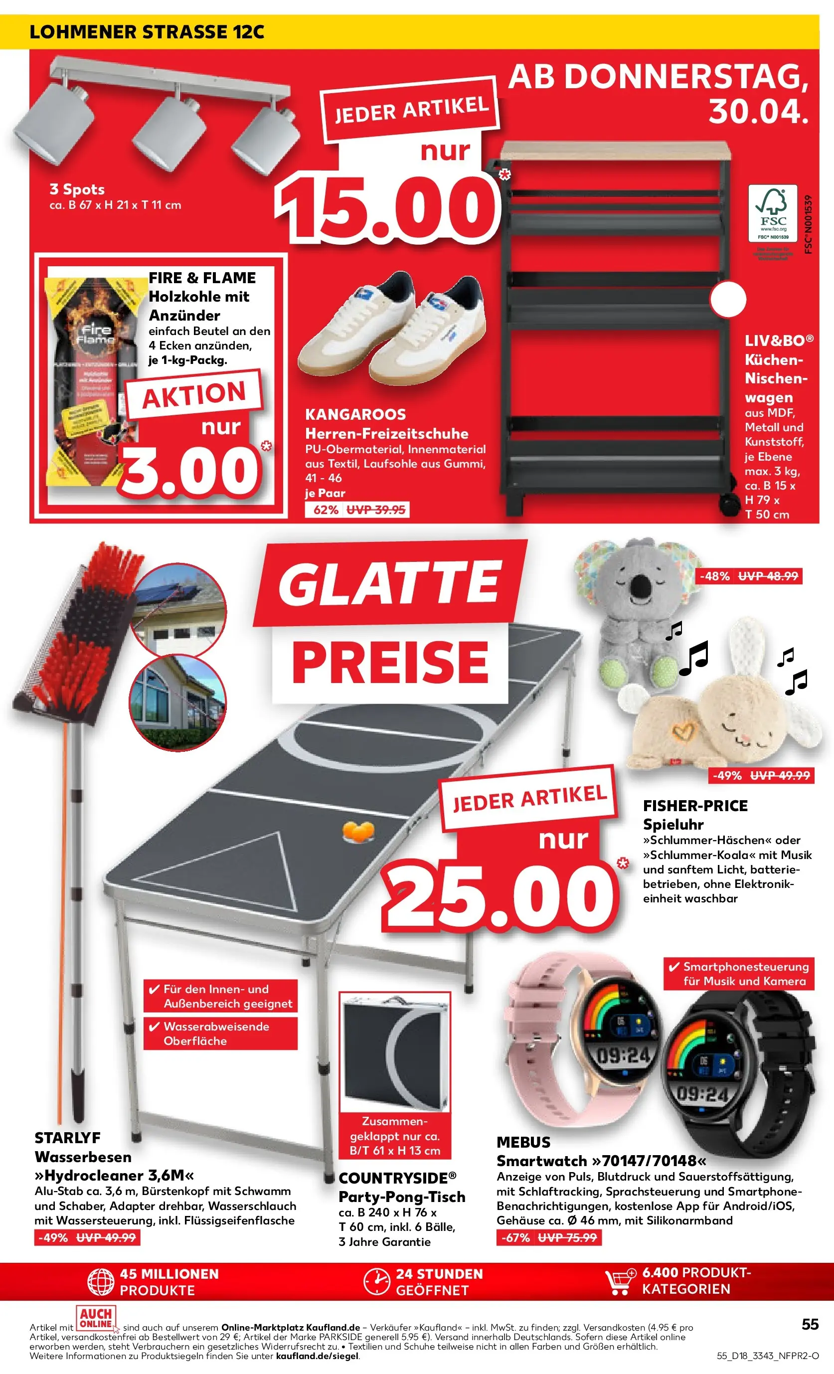 Prospekt Kaufland ab 30.04.2026 » Angebote Online zum Blättern | Seite: 55 | Produkte: Kamera, Adapter, Batterie, Kuchen