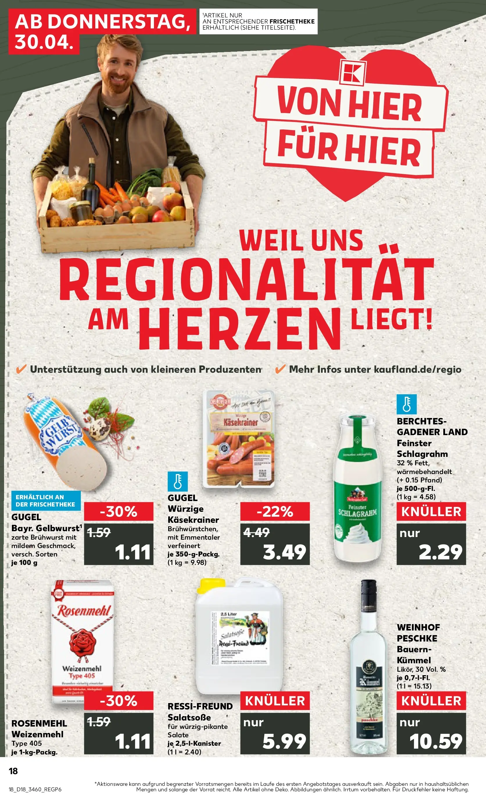 Prospekt Kaufland ab 30.04.2026 » Angebote Online zum Blättern | Seite: 26 | Produkte: Dressing, Käsekrainer, Weizenmehl, Wurst