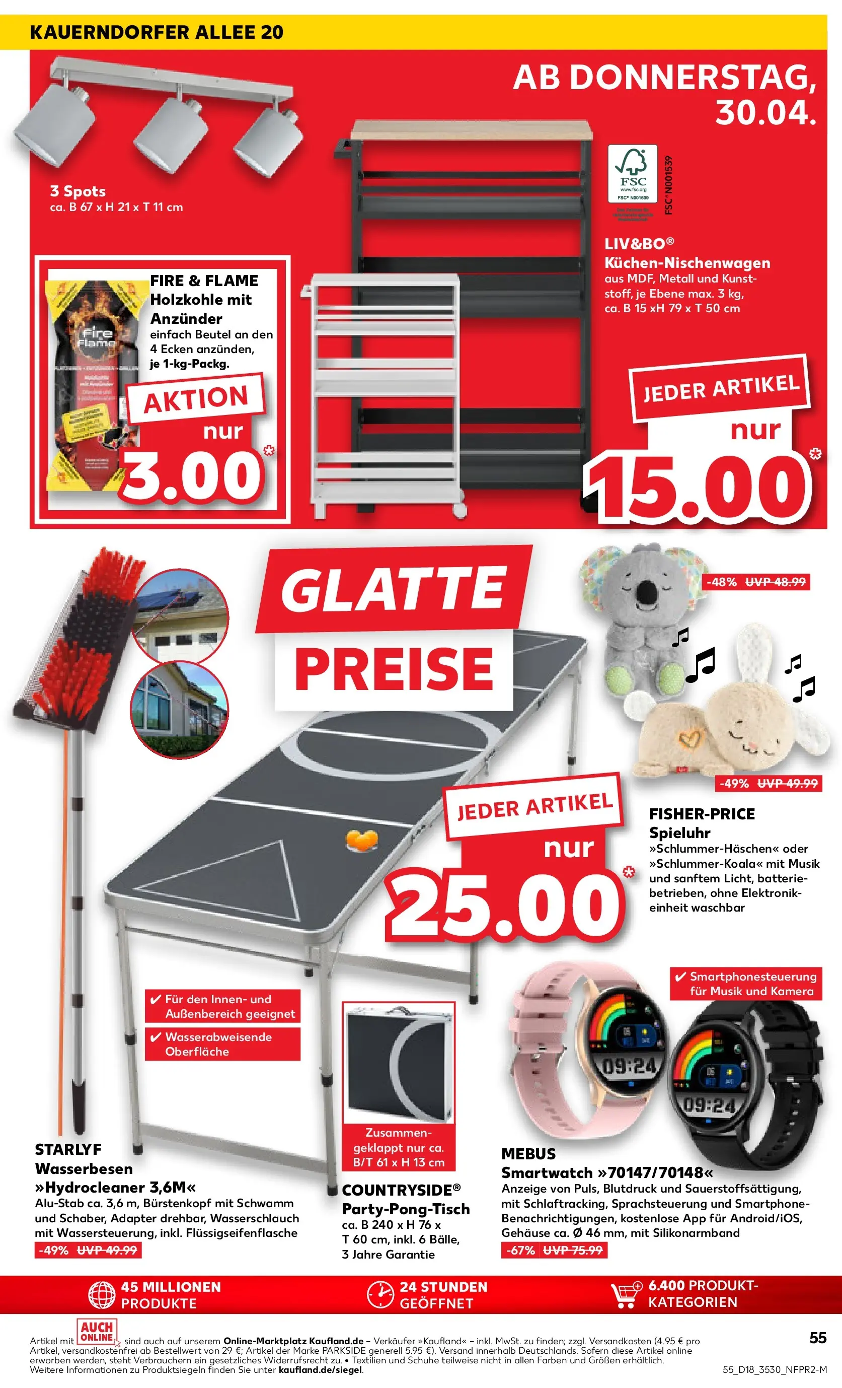 Prospekt Kaufland ab 30.04.2026 » Angebote Online zum Blättern | Seite: 55 | Produkte: Kamera, Adapter, Smartwatch, Batterie