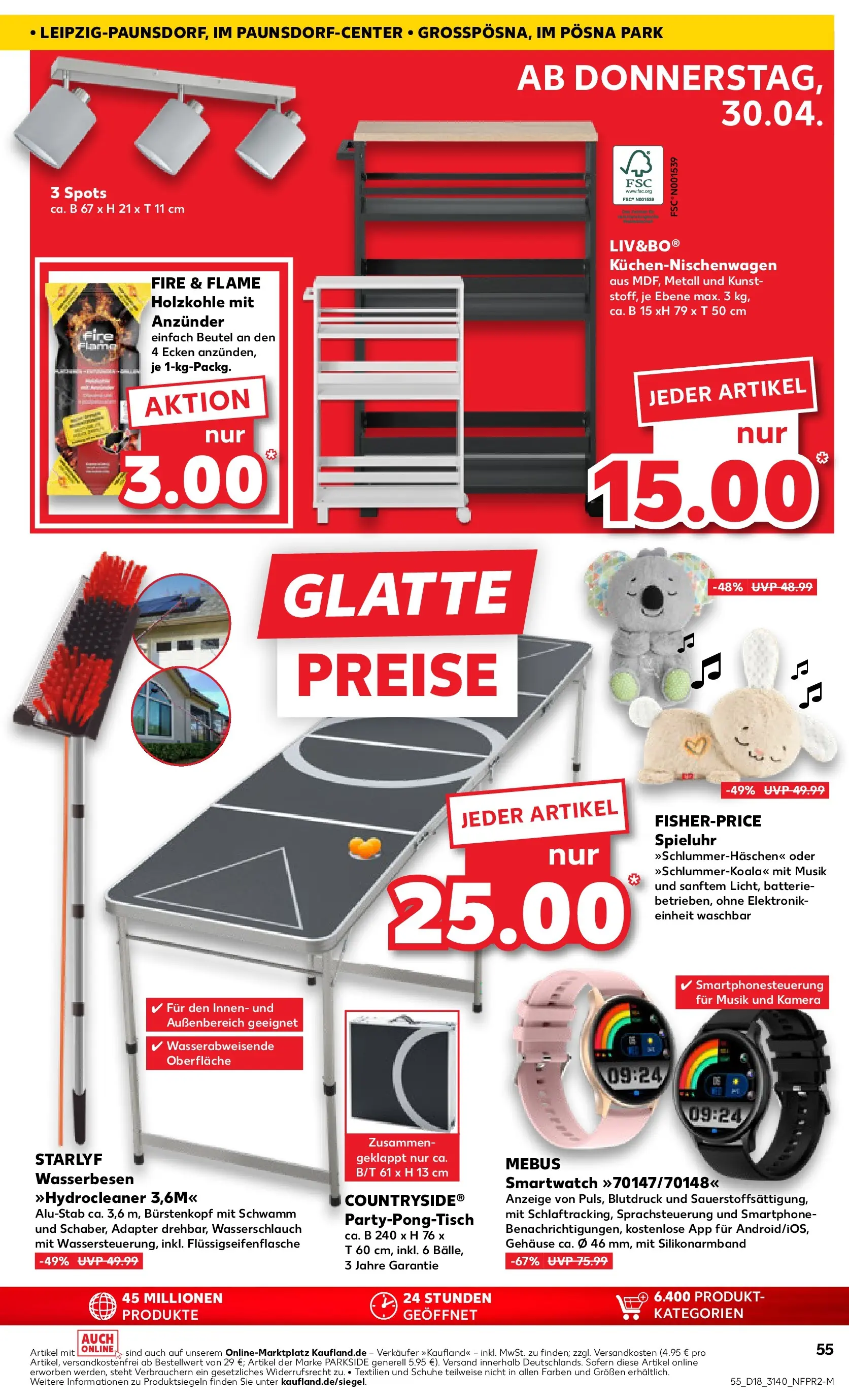 Prospekt Kaufland ab 30.04.2026 » Angebote Online zum Blättern | Seite: 55 | Produkte: Adapter, Smartwatch, Batterie, Smartphone