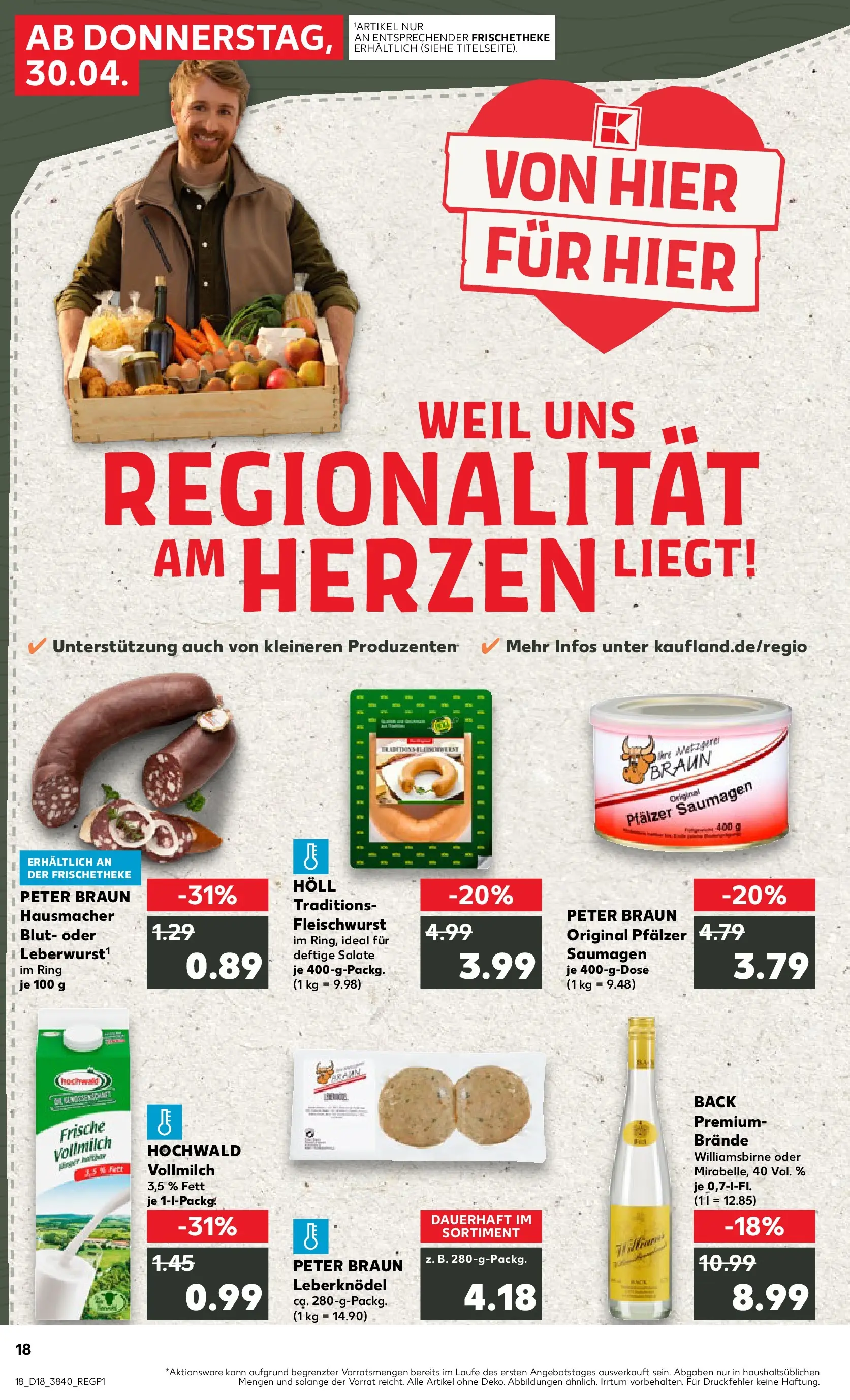 Prospekt Kaufland ab 30.04.2026 » Angebote Online zum Blättern | Seite: 18
