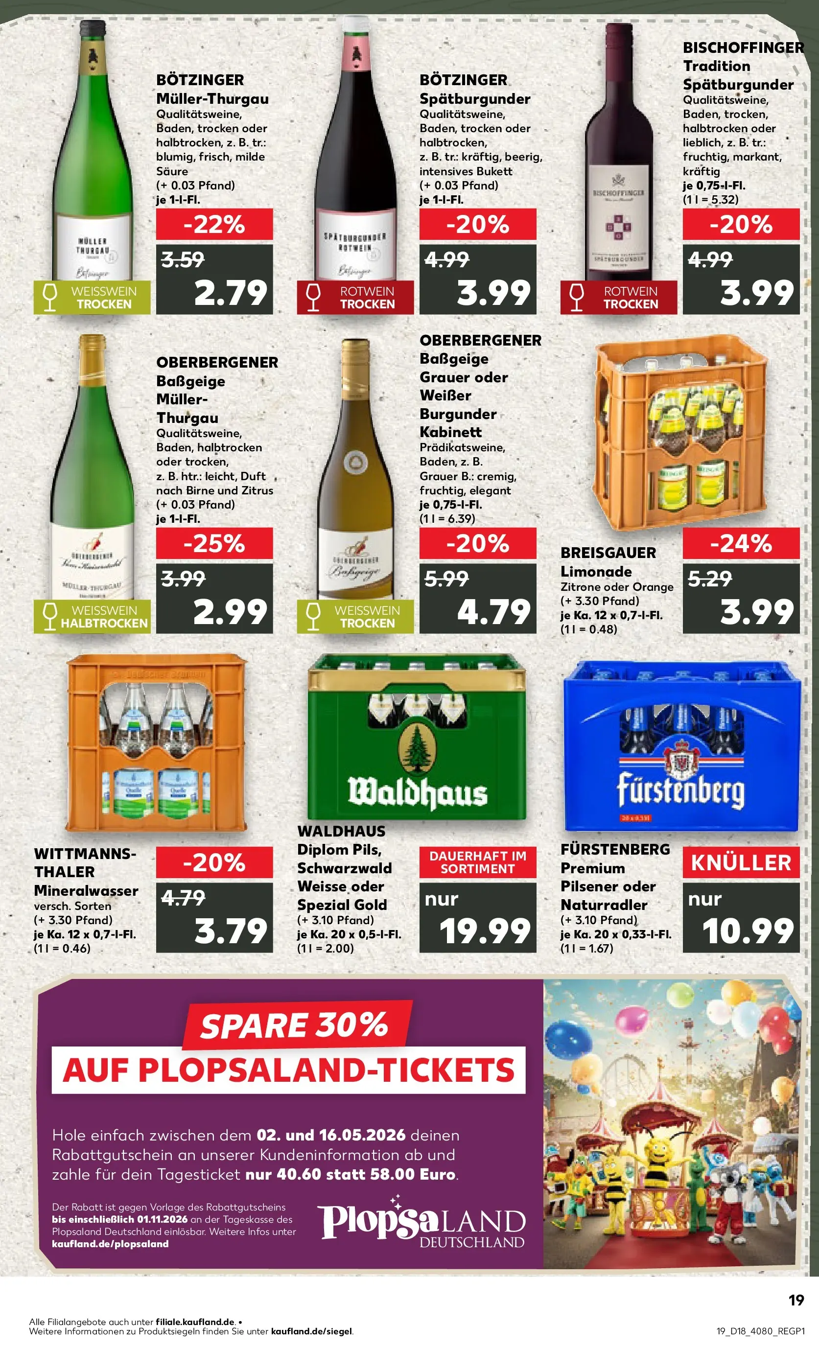 Prospekt Kaufland ab 30.04.2026 » Angebote Online zum Blättern | Seite: 19 | Produkte: Weißwein, Rotwein, Zitrone, Birne