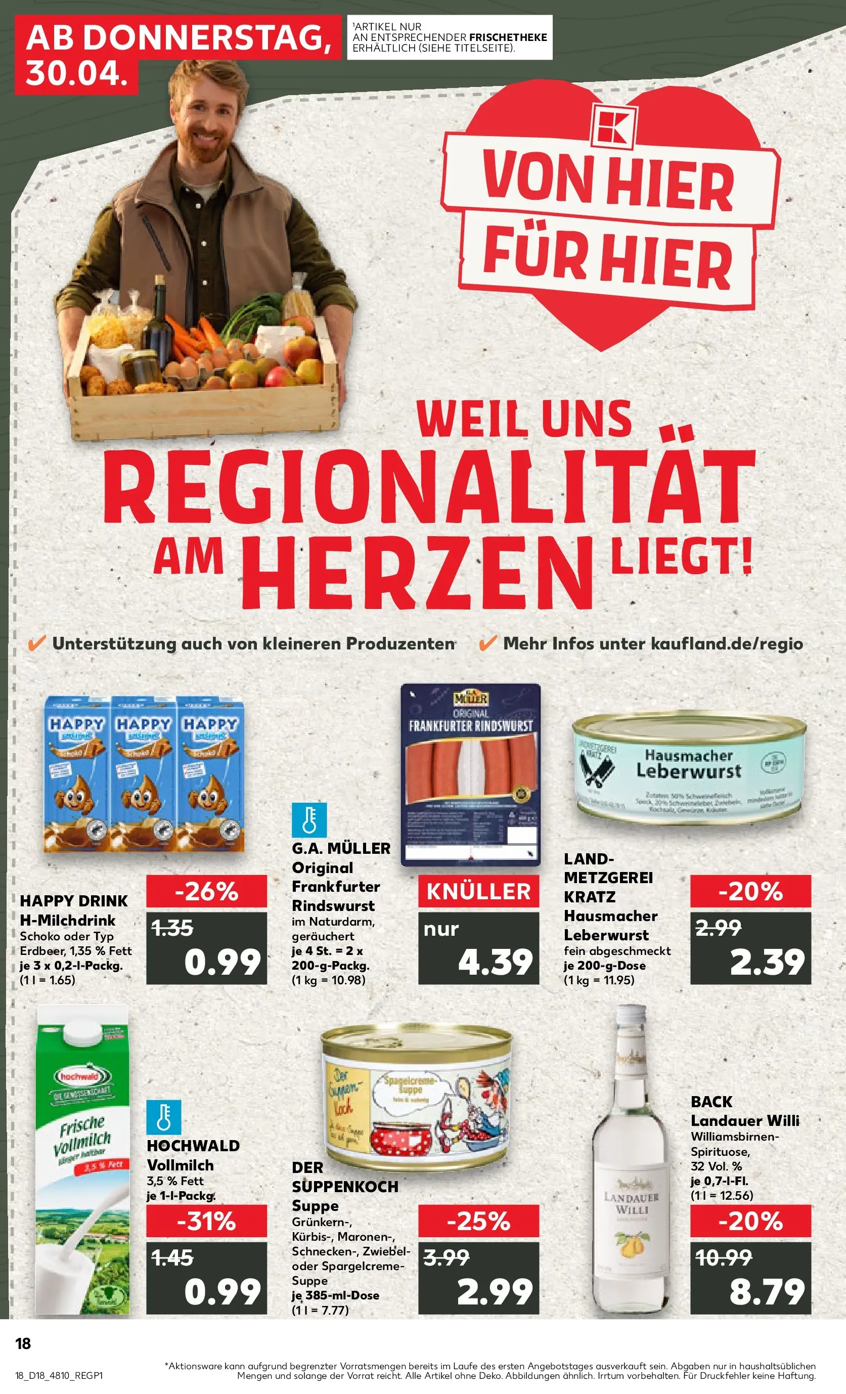 Prospekt Kaufland ab 30.04.2026 » Angebote Online zum Blättern | Seite: 18