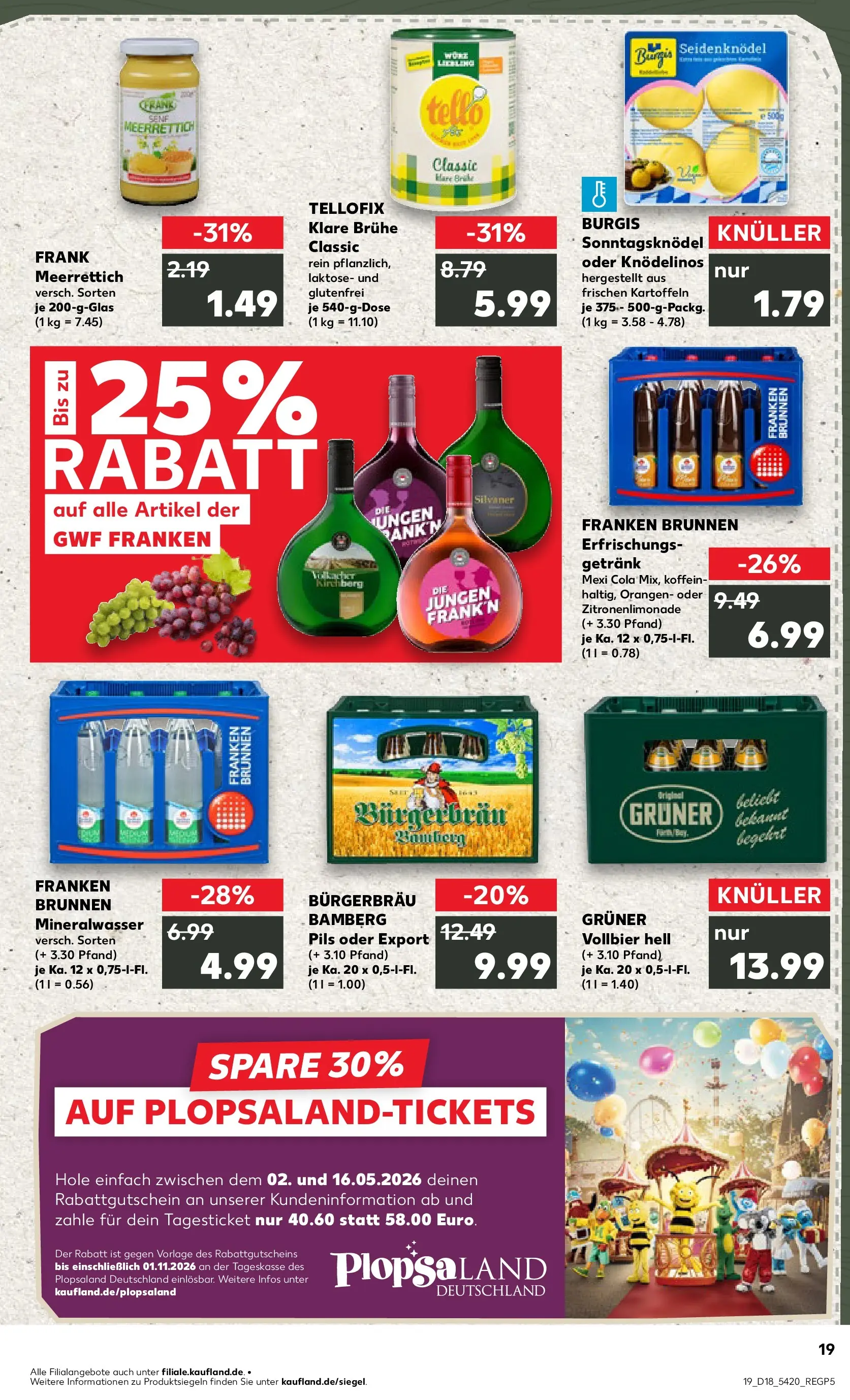 Prospekt Kaufland ab 30.04.2026 » Angebote Online zum Blättern | Seite: 19 | Produkte: Cola, Pils, Orangen, Mineralwasser