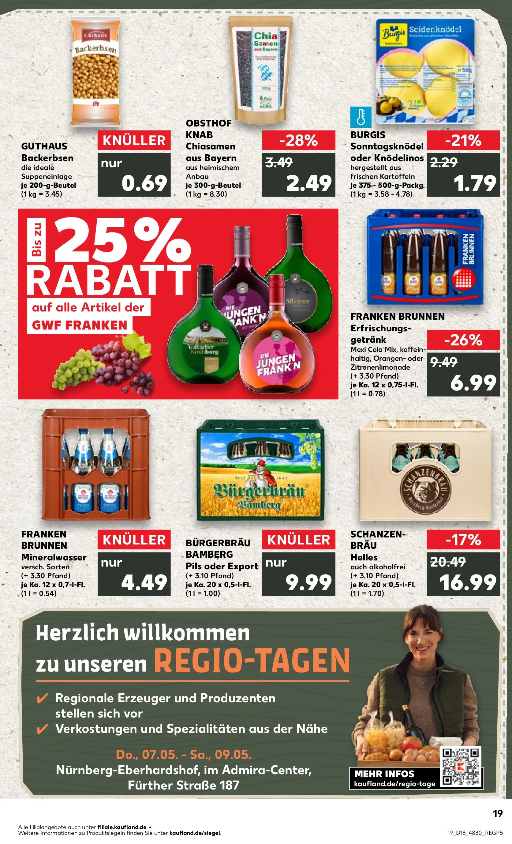 Prospekt Kaufland ab 30.04.2026 » Angebote Online zum Blättern | Seite: 19 | Produkte: Cola, Pils, Mineralwasser, Kartoffeln