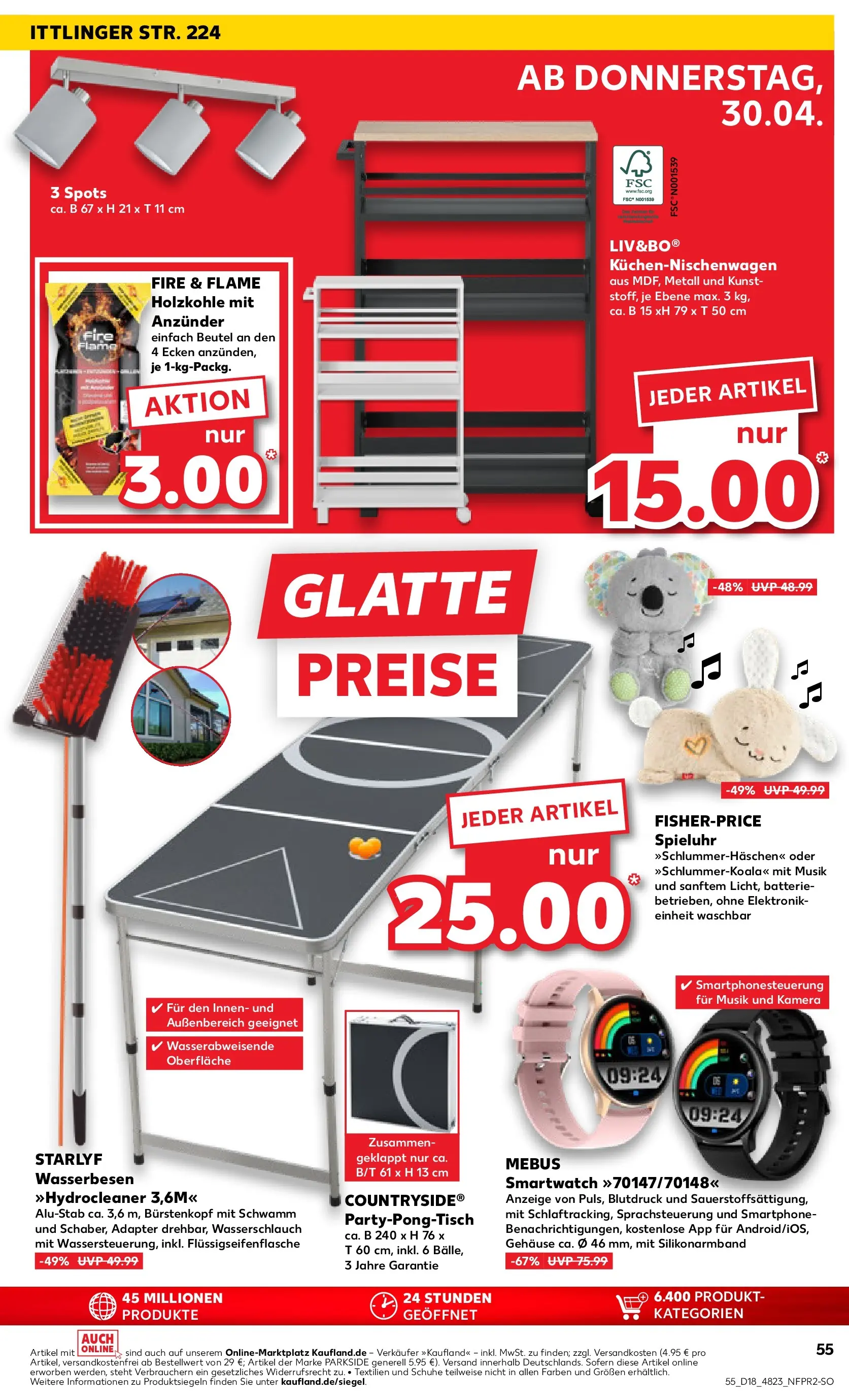 Prospekt Kaufland ab 30.04.2026 » Angebote Online zum Blättern | Seite: 55 | Produkte: Kamera, Adapter, Smartwatch, Smartphone