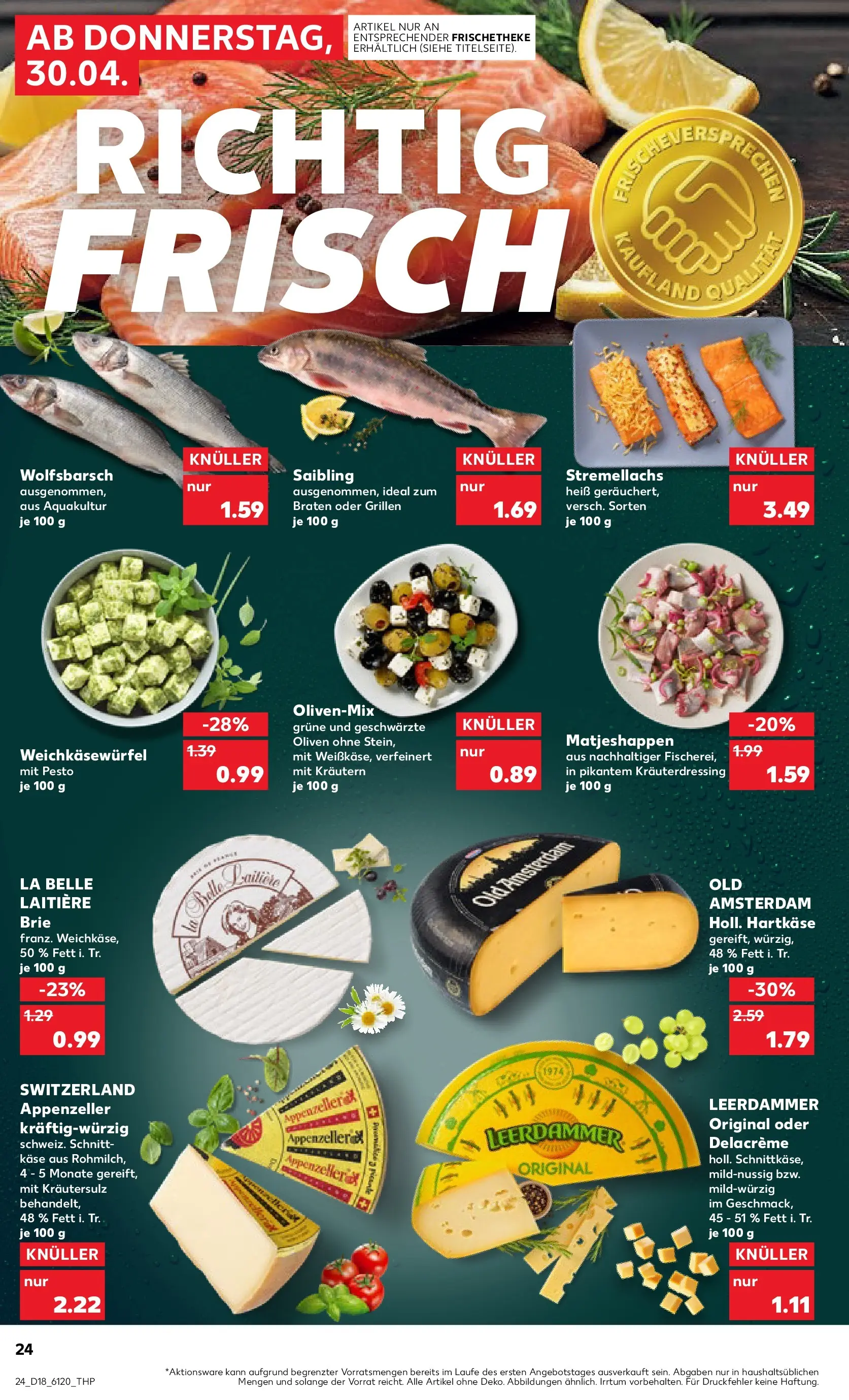 Prospekt Kaufland ab 29.04.2026 » Angebote Online zum Blättern | Seite: 24 | Produkte: Käse, Leerdammer