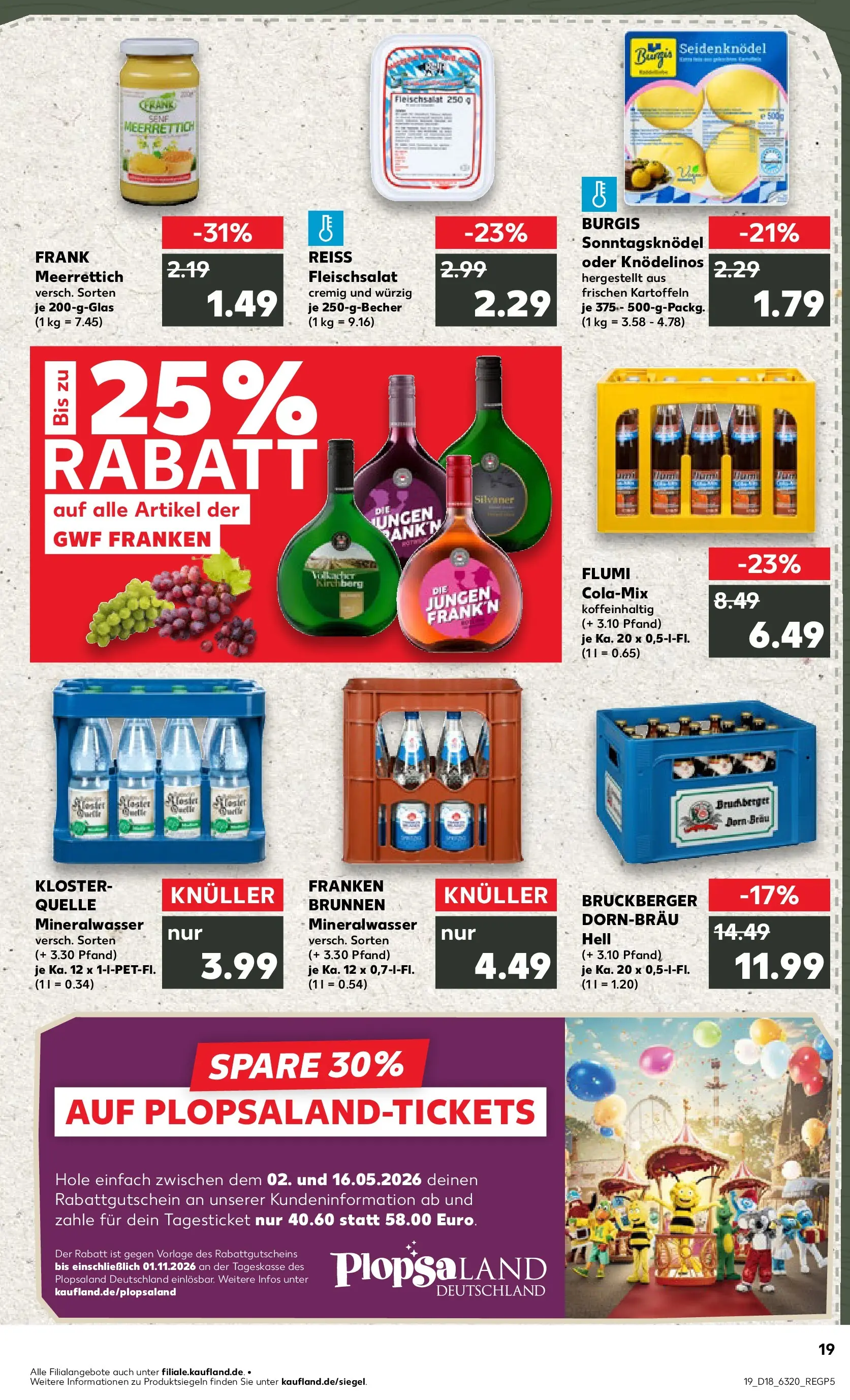 Prospekt Kaufland ab 30.04.2026 » Angebote Online zum Blättern | Seite: 19 | Produkte: Mineralwasser, Kartoffeln