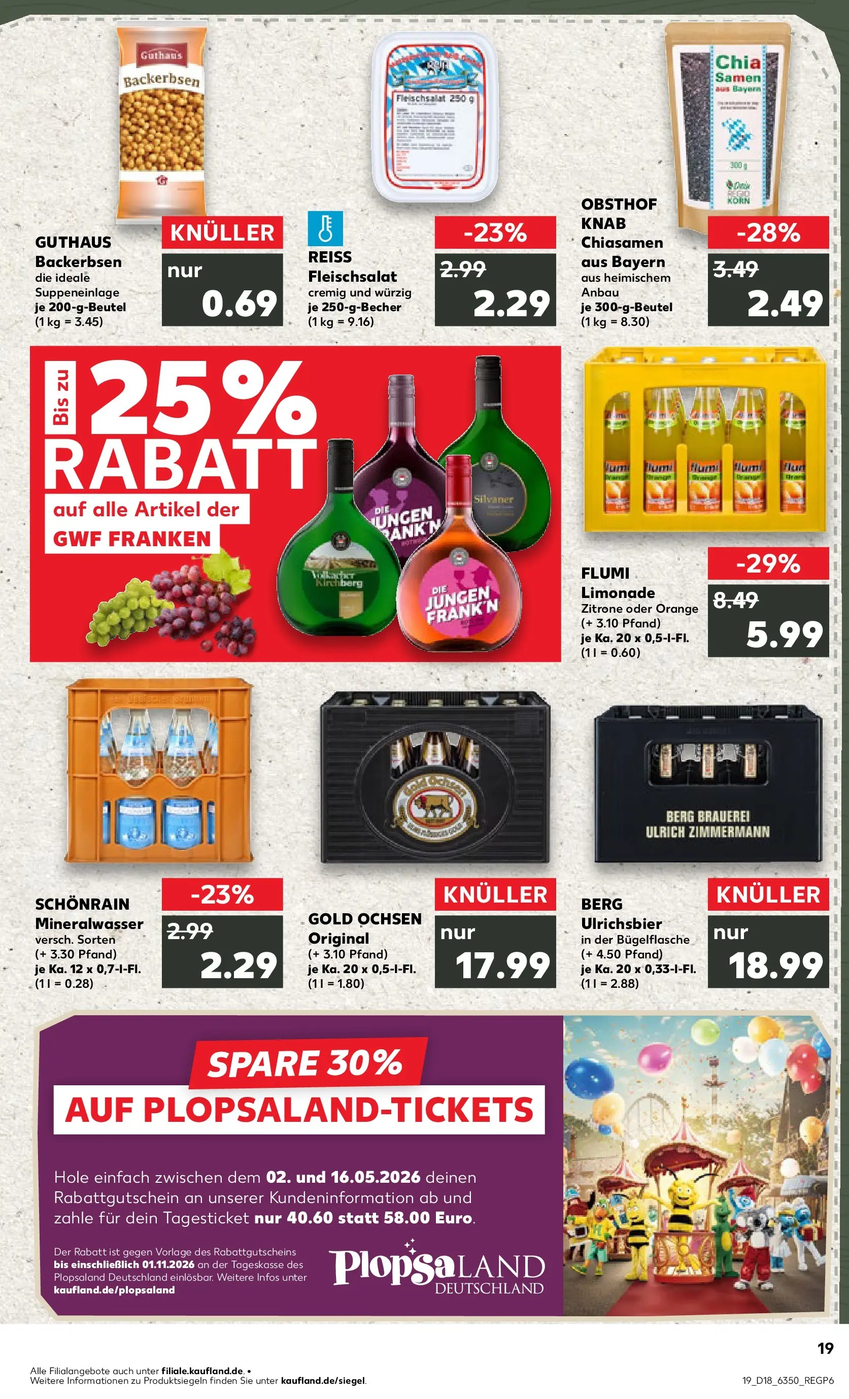 Prospekt Kaufland ab 30.04.2026 » Angebote Online zum Blättern | Seite: 19 | Produkte: Limonade, Mineralwasser, Zitrone