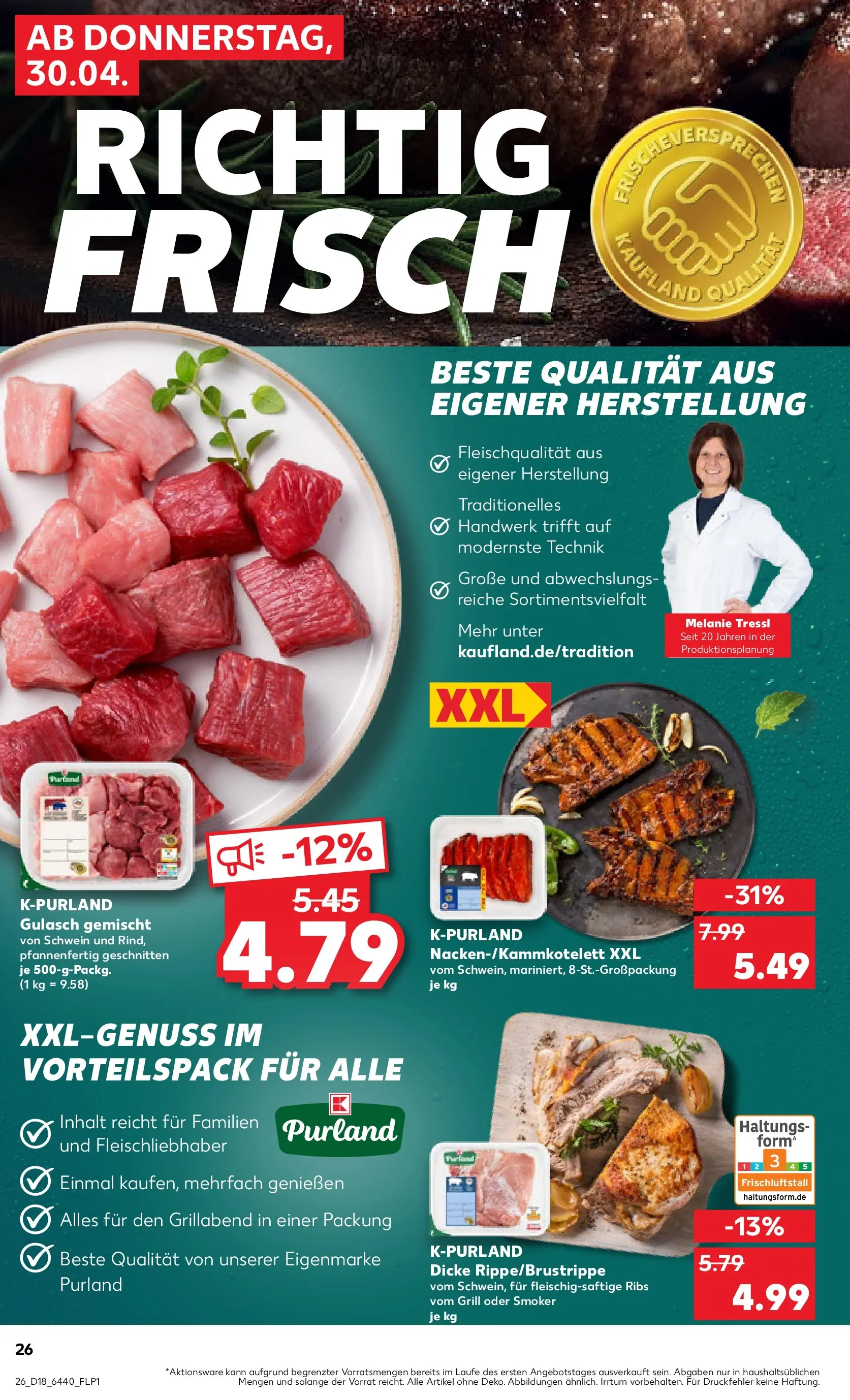 Prospekt Kaufland ab 30.04.2026 » Angebote Online zum Blättern | Seite: 26 | Produkte: Grill, Gulasch