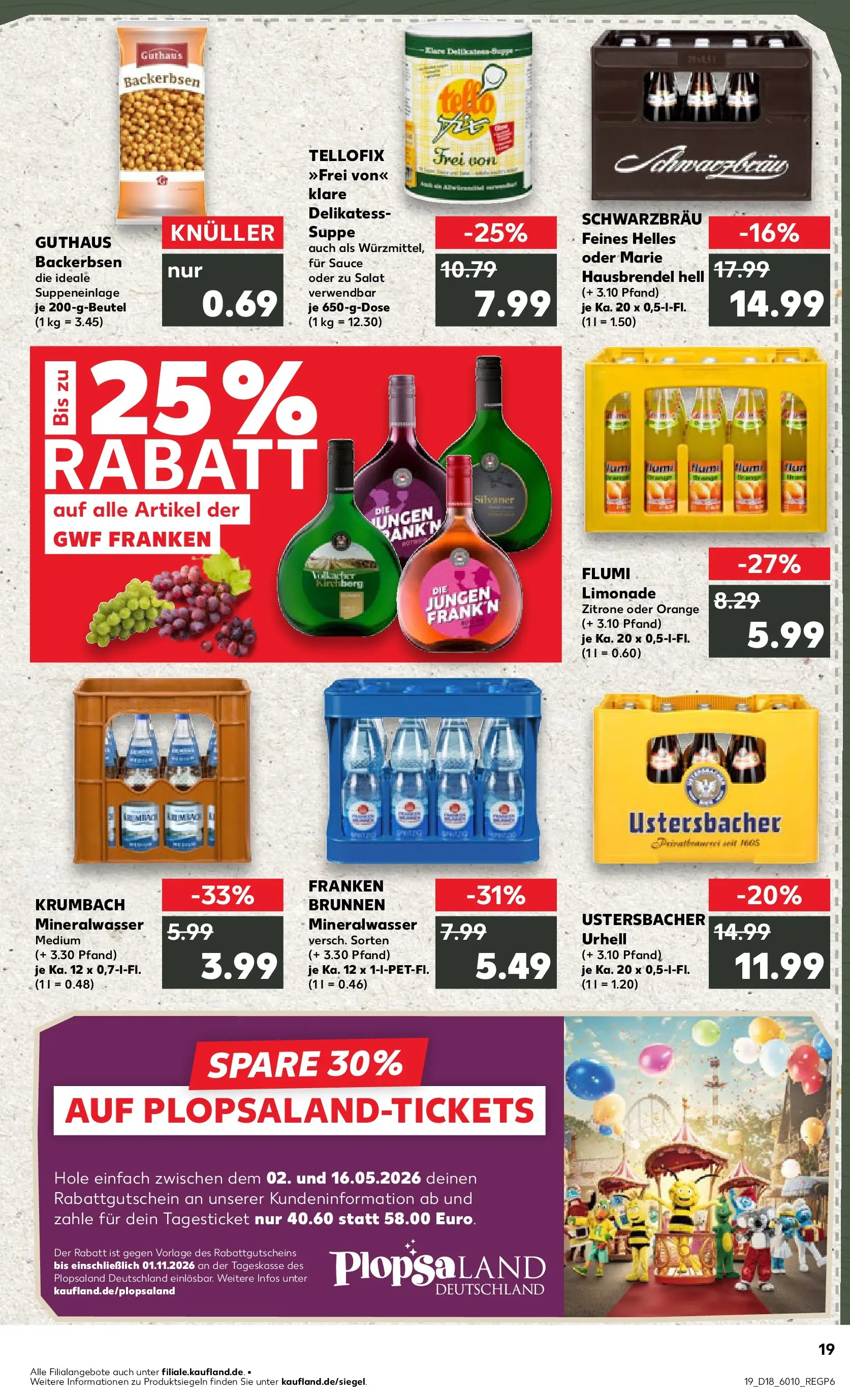 Prospekt Kaufland ab 30.04.2026 » Angebote Online zum Blättern | Seite: 19 | Produkte: Limonade, Mineralwasser, Zitrone, Salat