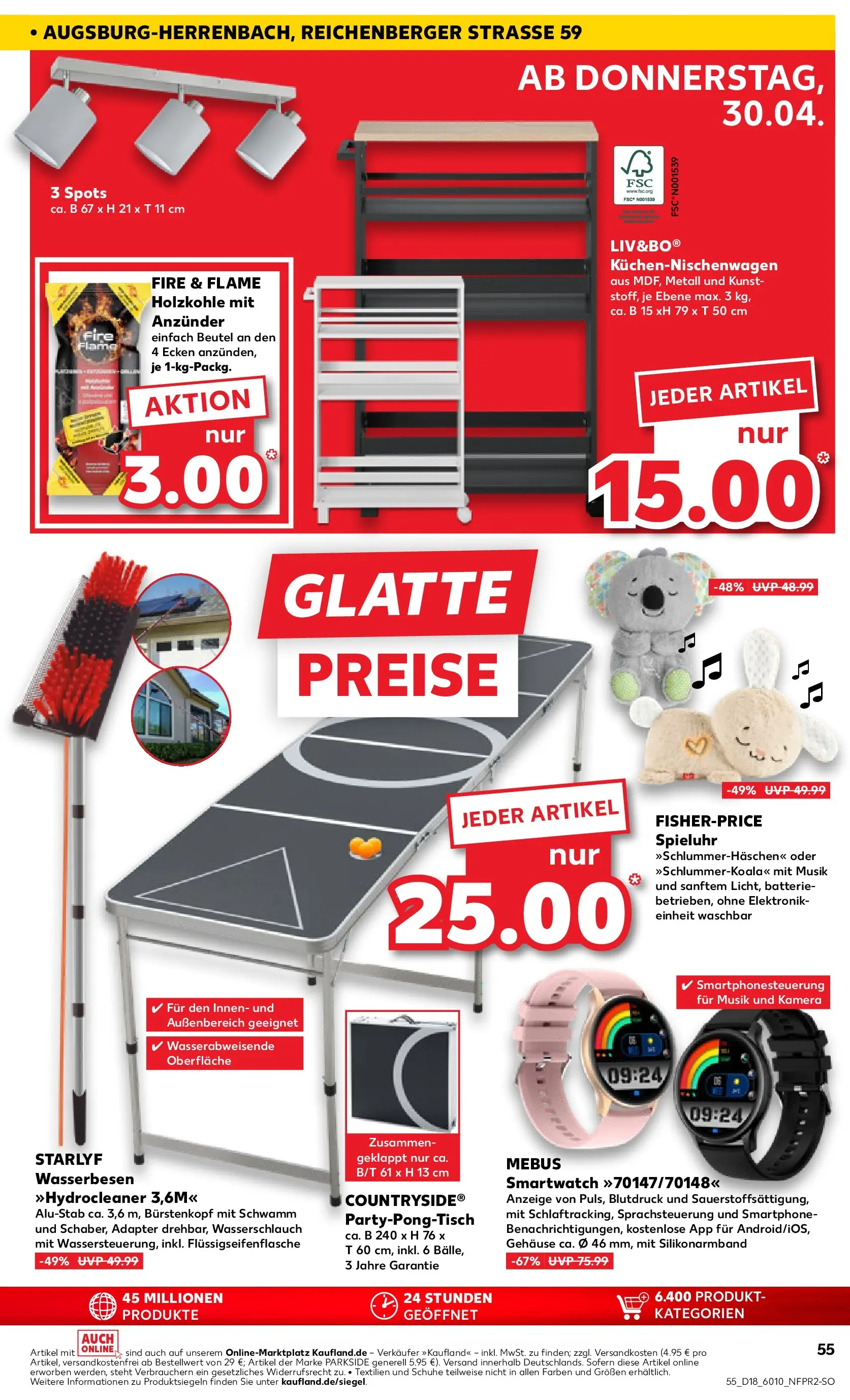 Prospekt Kaufland ab 30.04.2026 » Angebote Online zum Blättern | Seite: 55 | Produkte: Adapter, Smartwatch, Batterie, Smartphone