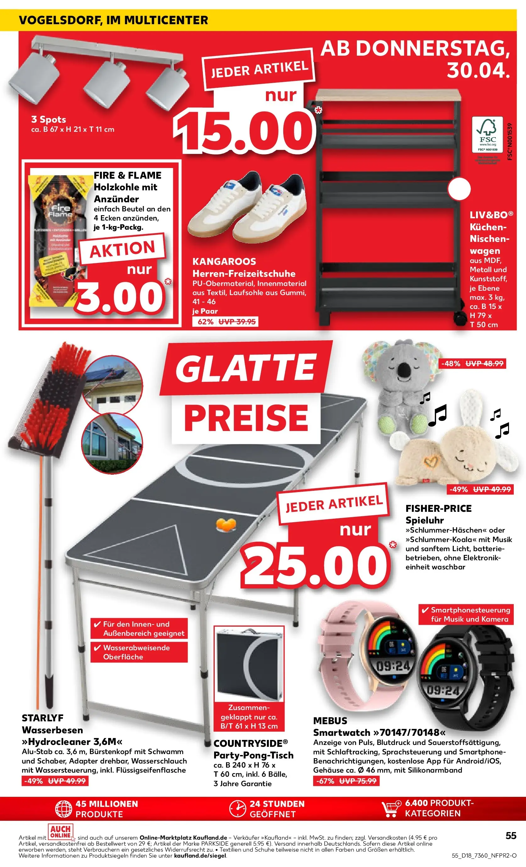 Prospekt Kaufland ab 30.04.2026 » Angebote Online zum Blättern | Seite: 55 | Produkte: Kamera, Smartwatch, Batterie, Smartphone