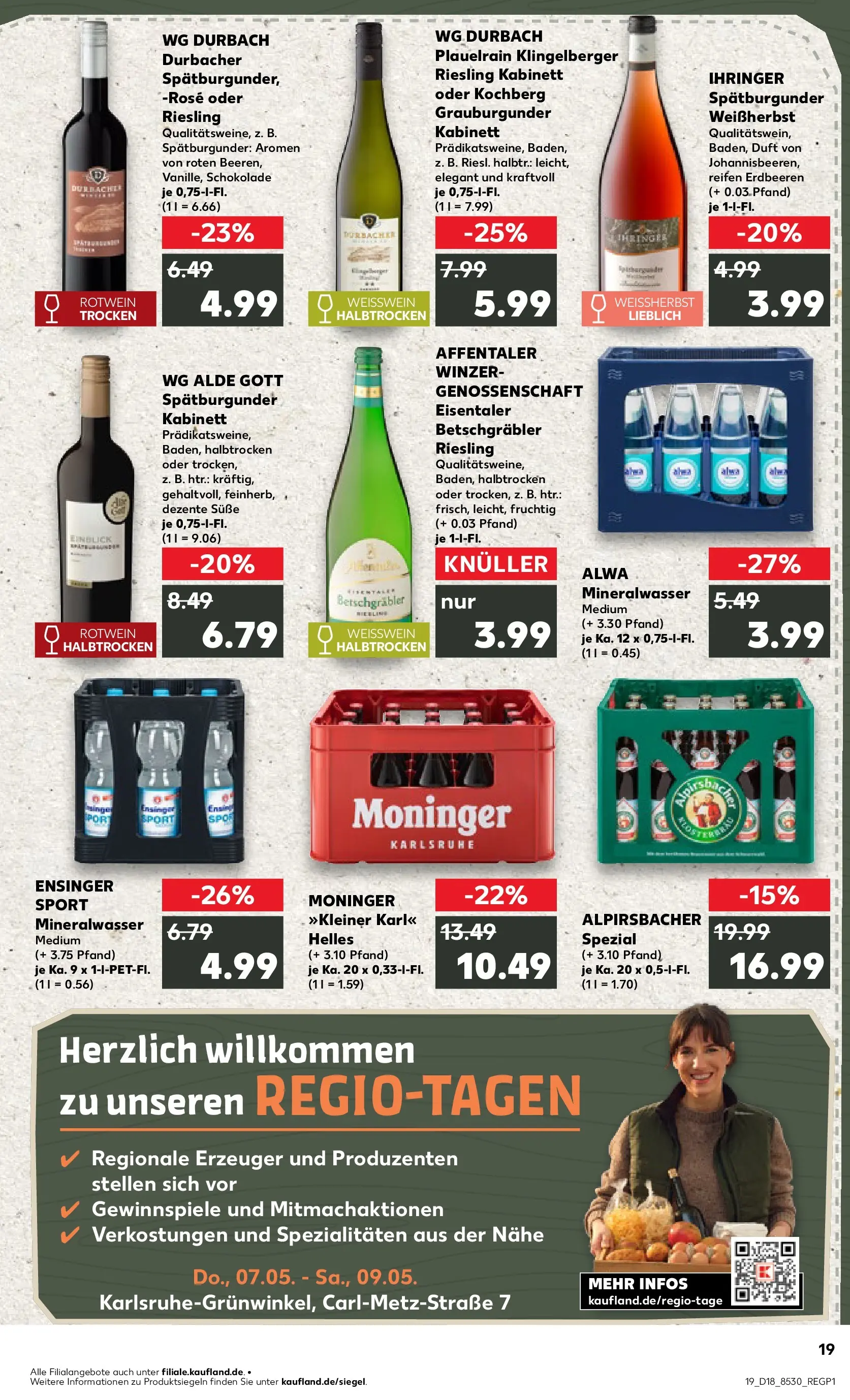 Prospekt Kaufland ab 30.04.2026 » Angebote Online zum Blättern | Seite: 19 | Produkte: Weißwein, Rotwein, Duft, Erdbeeren