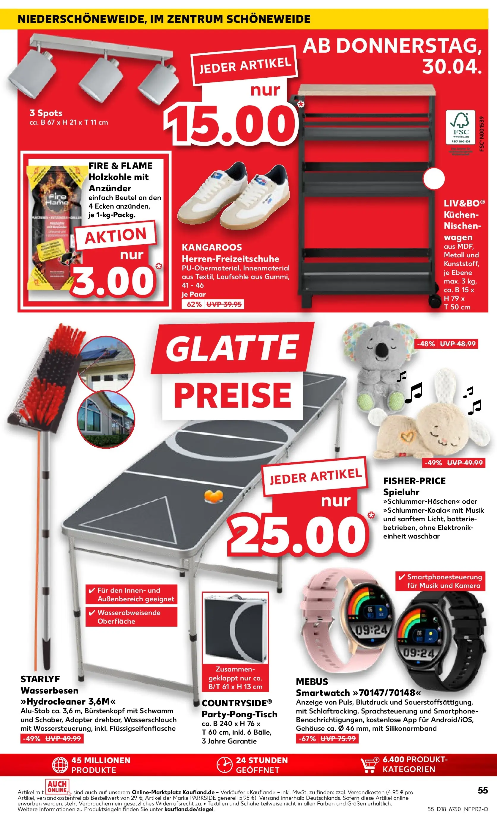 Prospekt Kaufland ab 30.04.2026 » Angebote Online zum Blättern | Seite: 55 | Produkte: Kamera, Adapter, Batterie, Kuchen