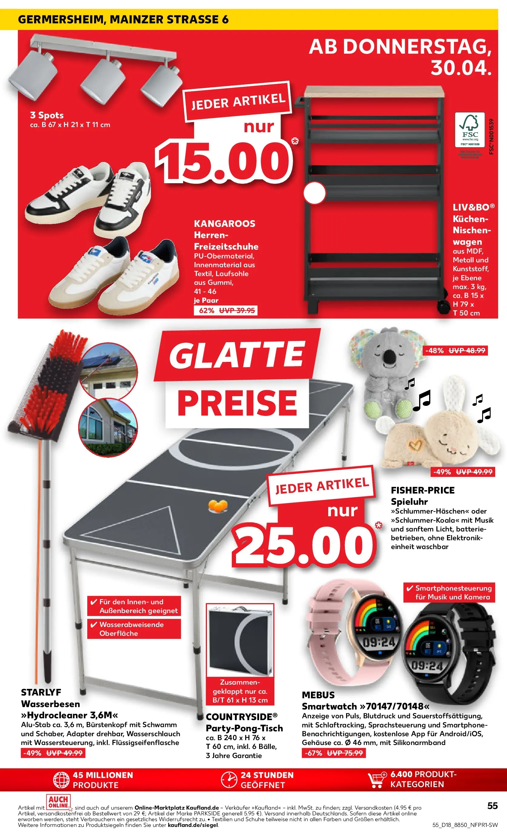 Prospekt Kaufland ab 30.04.2026 » Angebote Online zum Blättern | Seite: 55 | Produkte: Kamera, Adapter, Smartwatch, Smartphone