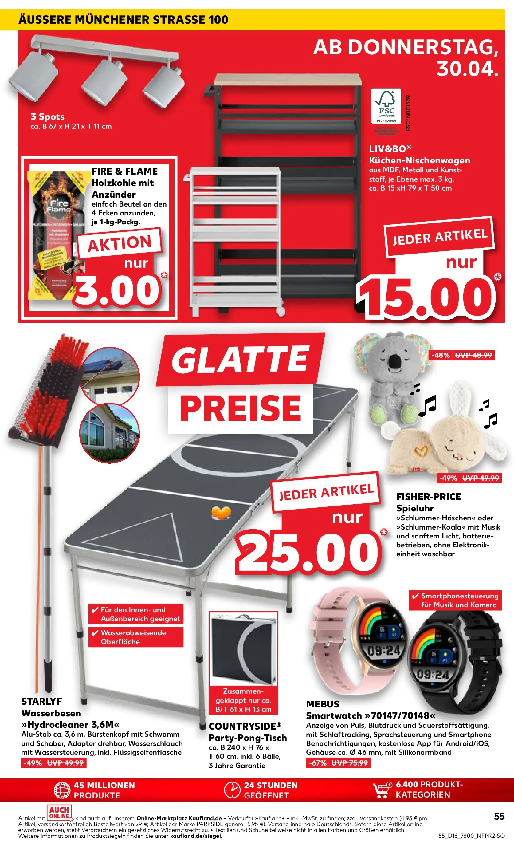 Prospekt Kaufland ab 30.04.2026 » Angebote Online zum Blättern | Seite: 55 | Produkte: Kamera, Smartwatch, Batterie, Smartphone