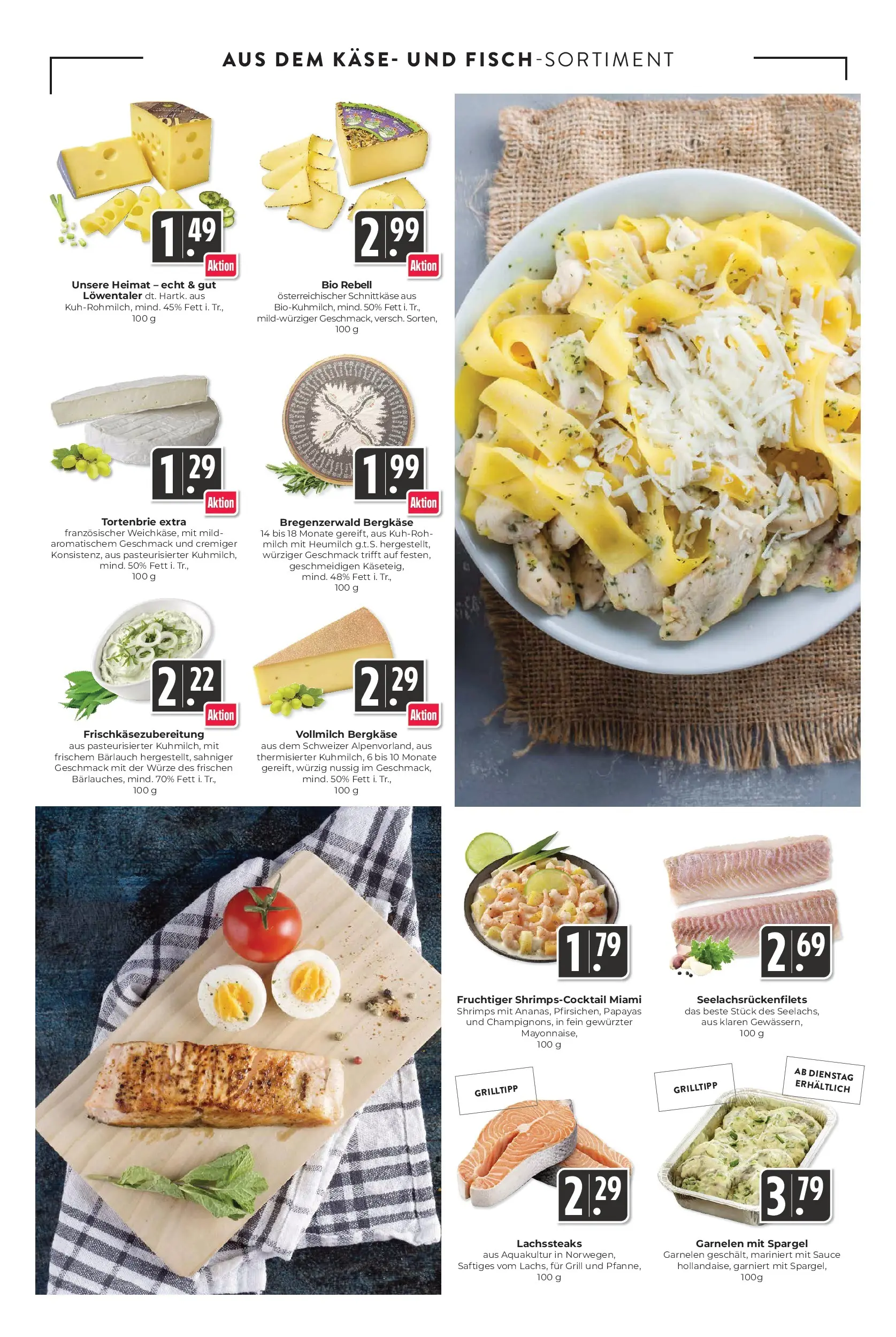 Angebote - Hieber's Frischecenter: Meine Woche (ab 26.04.2026) zum Blättern | Seite: 5 | Produkte: Grill, Milch, Käse, Spargel