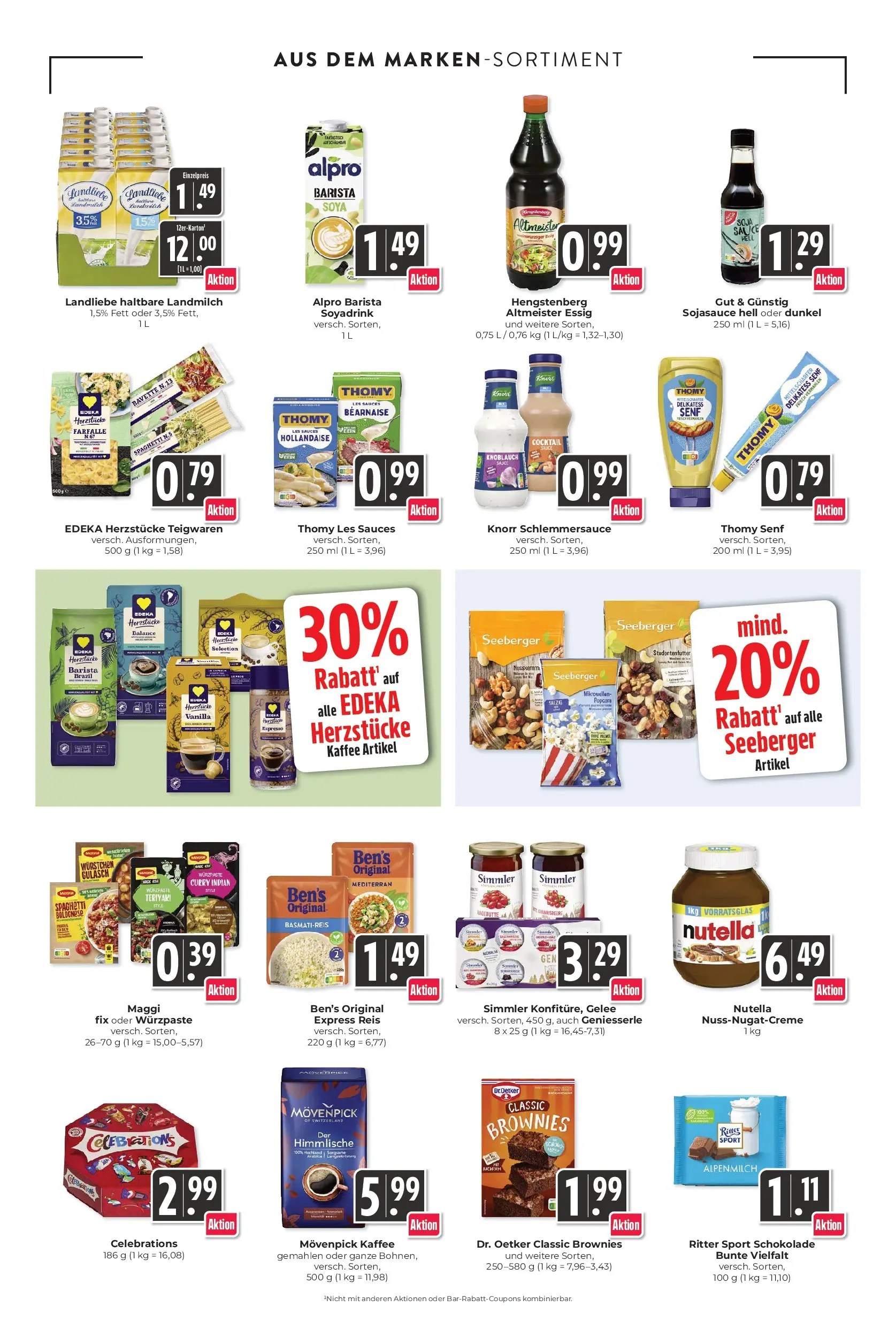Angebote - Hieber's Frischecenter: Meine Woche (ab 26.04.2026) zum Blättern | Seite: 13 | Produkte: Basmatireis, Knorr, Celebrations, Gulasch