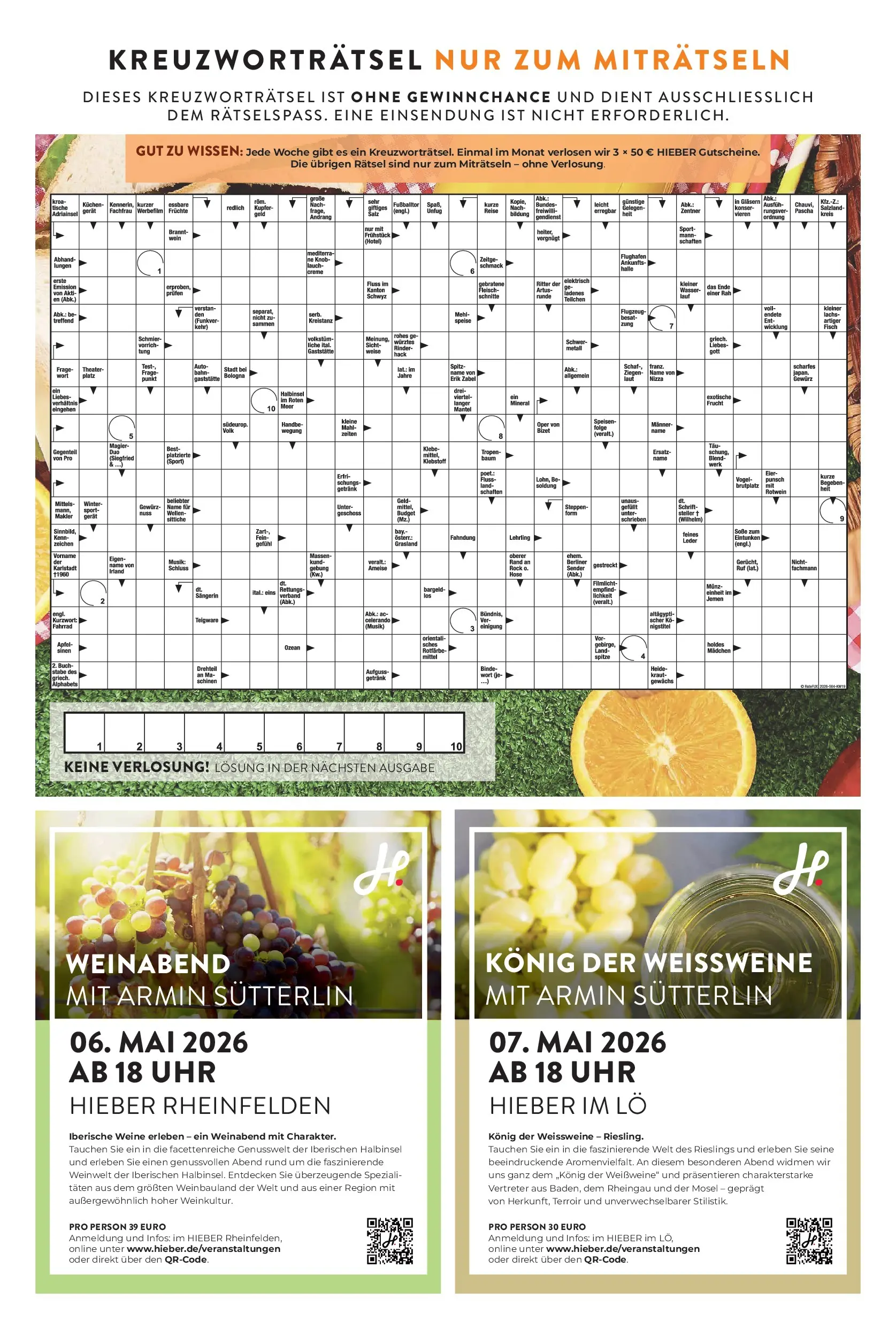 Angebote - Hieber's Frischecenter: Meine Woche (ab 26.04.2026) zum Blättern | Seite: 15 | Produkte: Äpfel, Creme, Salz, Rock