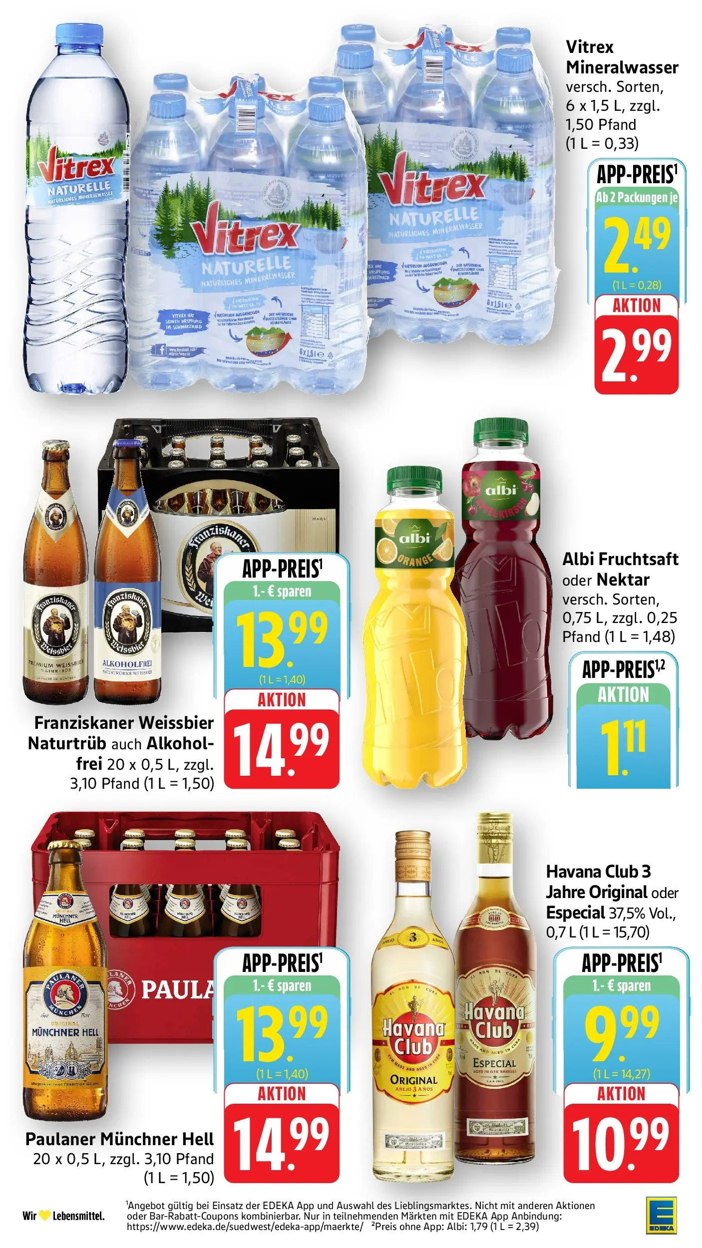 E center Prospekt Aalen	 (ab 26.04.2026) zum Blättern | Seite: 5 | Produkte: Havana club, Franziskaner, Mineralwasser, Fruchtsaft