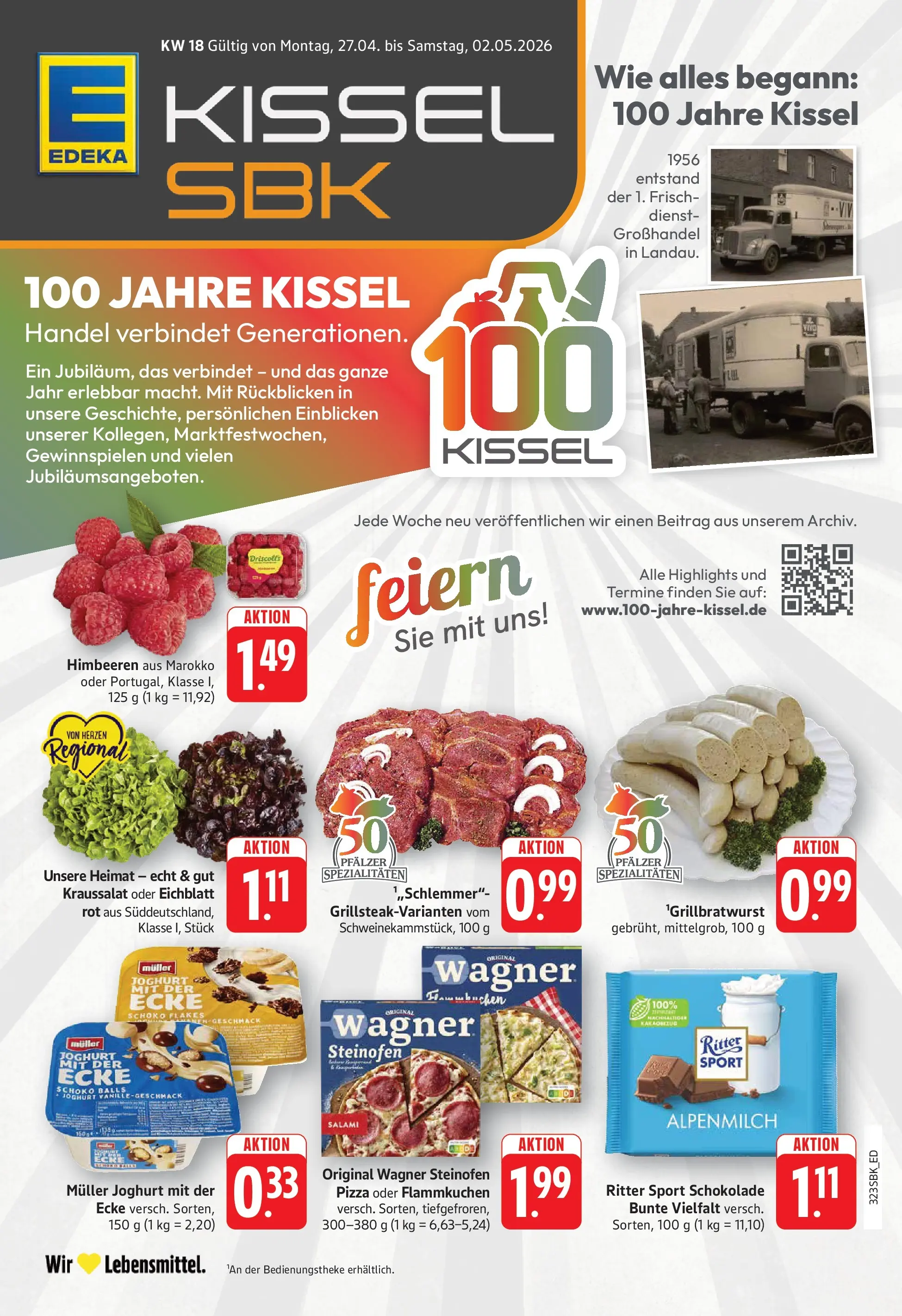 Angebote (ab 27.04.2026) zum Blättern | Seite: 3 | Produkte: Himbeeren, Joghurt, Schokolade, Pizza