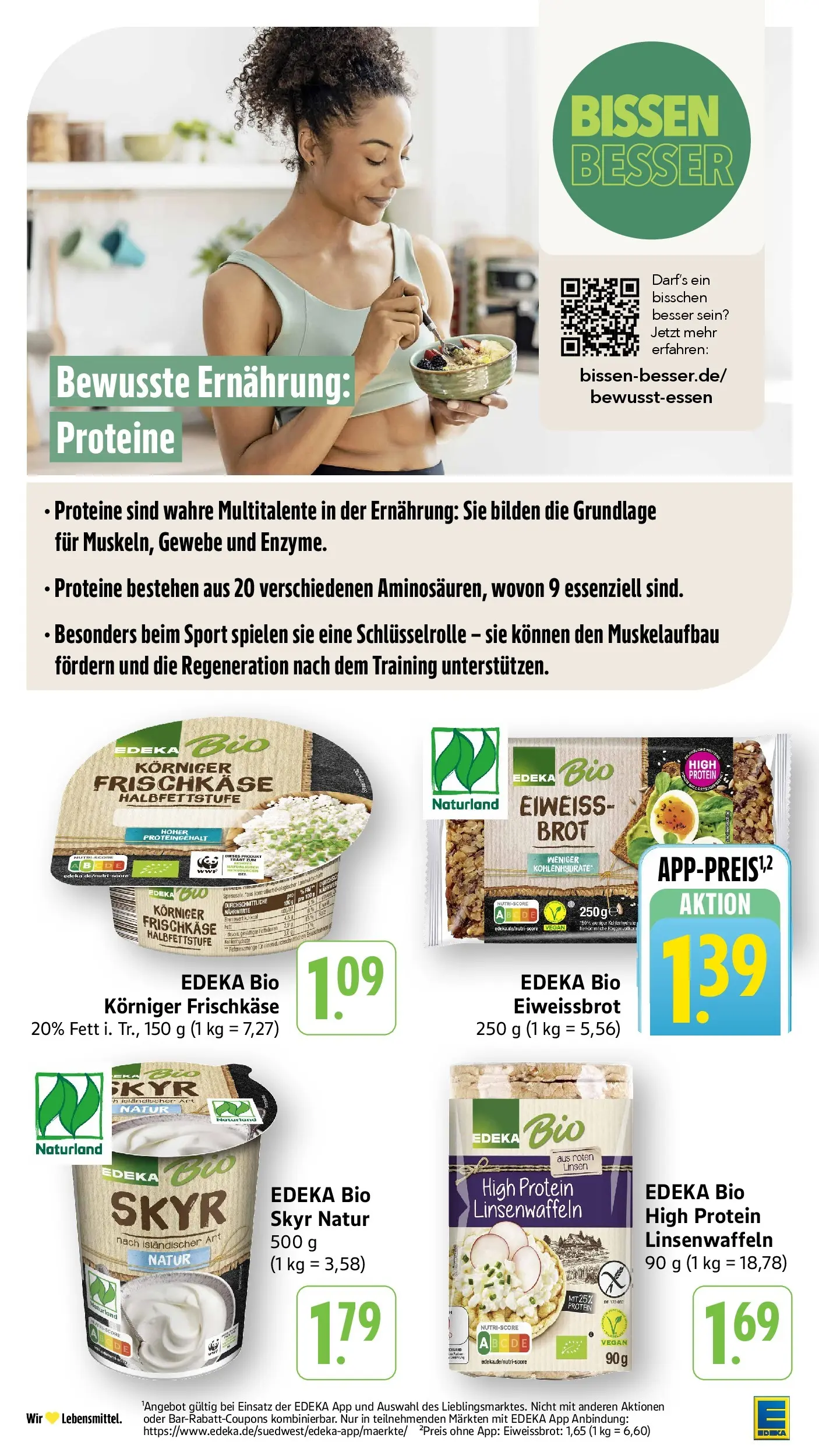 E center Prospekt Aalen	 (ab 26.04.2026) zum Blättern | Seite: 44 | Produkte: Skyr, Brot, Frischkase