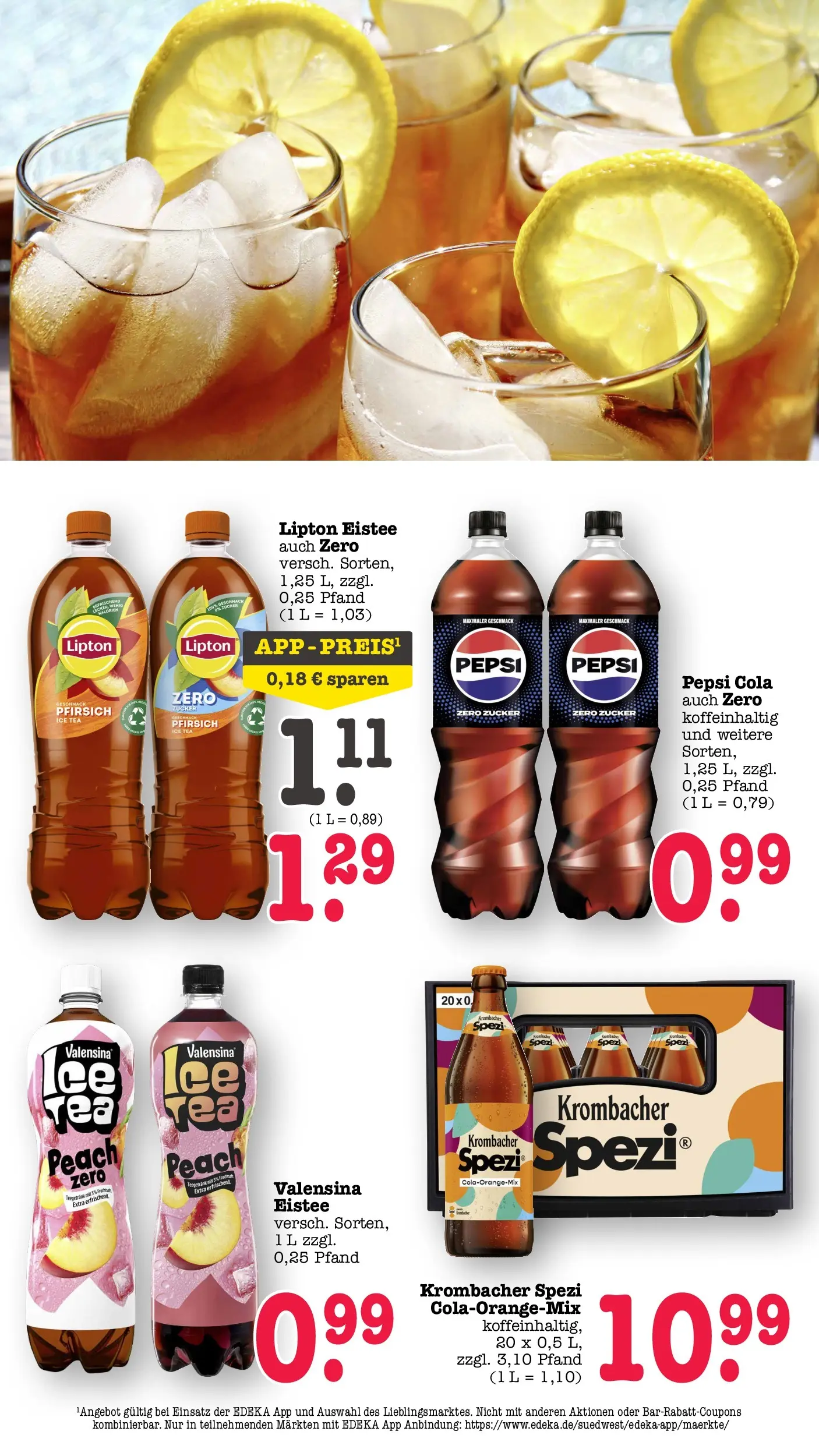 Angebote (ab 27.04.2026) zum Blättern | Seite: 8 | Produkte: Valensina, Zucker, Pfirsich, Krombacher