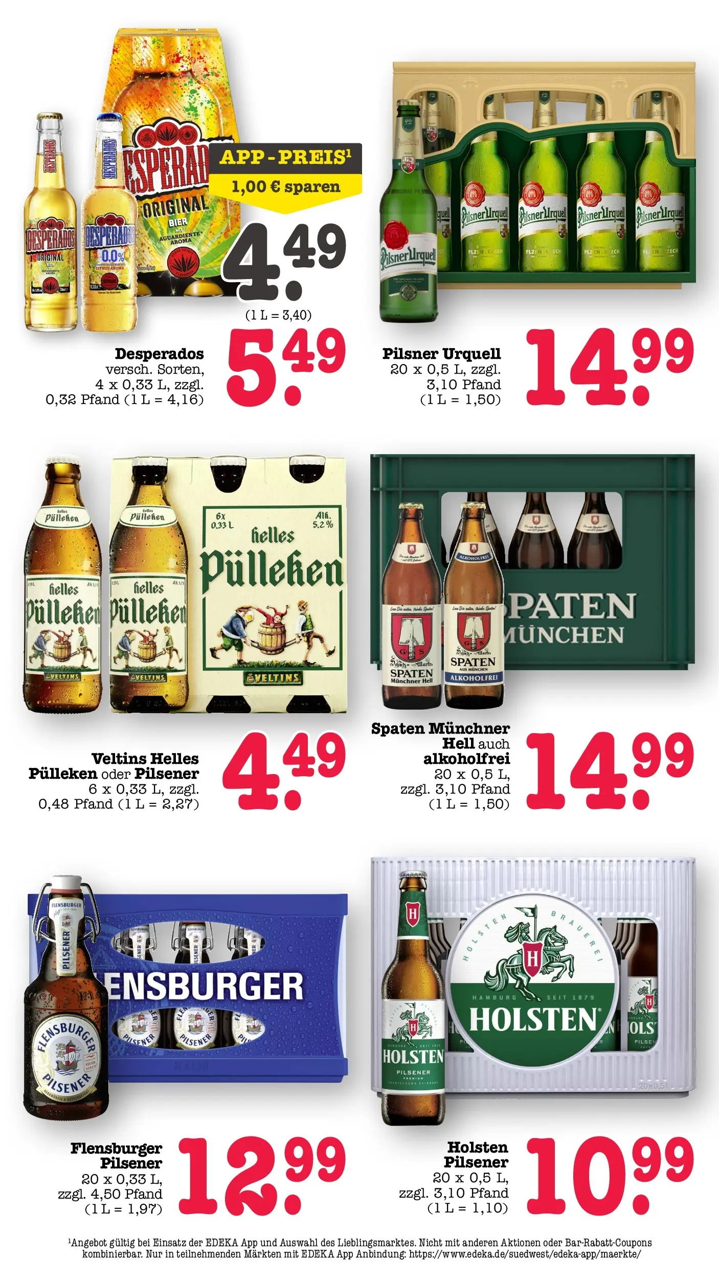 Angebote (ab 27.04.2026) zum Blättern | Seite: 11 | Produkte: Bier, Holsten, Pilsner urquell, Veltins