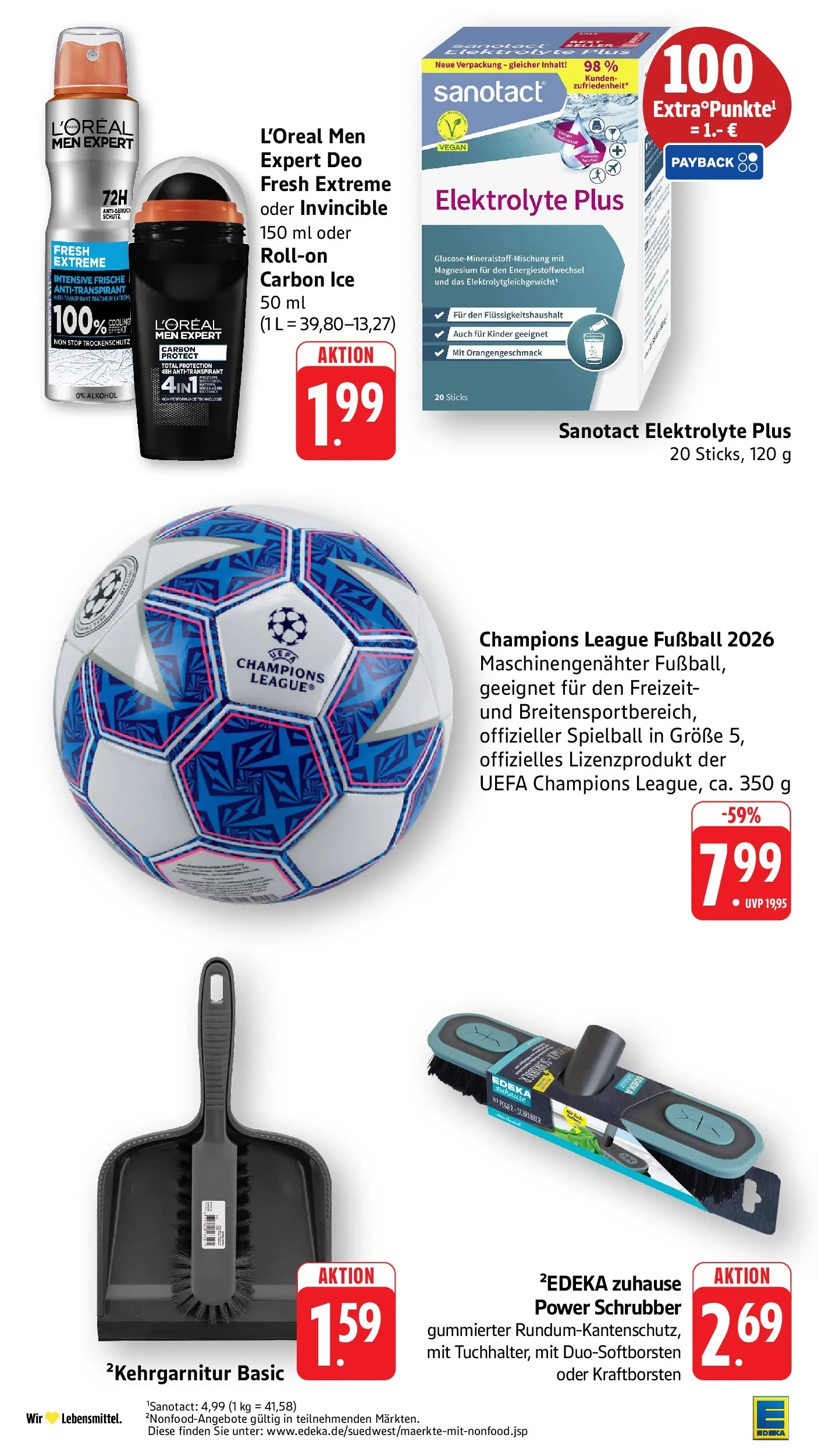 E center Prospekt Aalen	 (ab 26.04.2026) zum Blättern | Seite: 48 | Produkte: Fußball, Antitranspirant