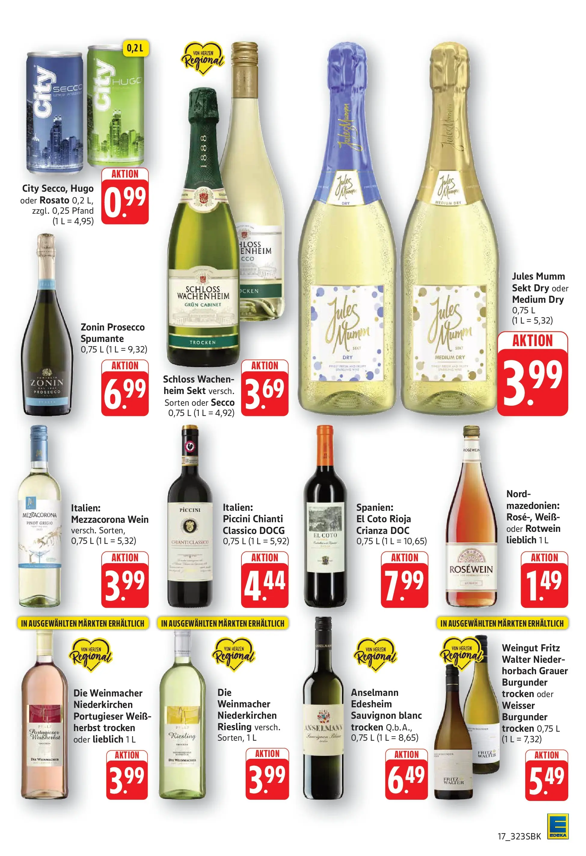 Angebote (ab 27.04.2026) zum Blättern | Seite: 19 | Produkte: Rotwein, Jules mumm, Prosecco, Hugo