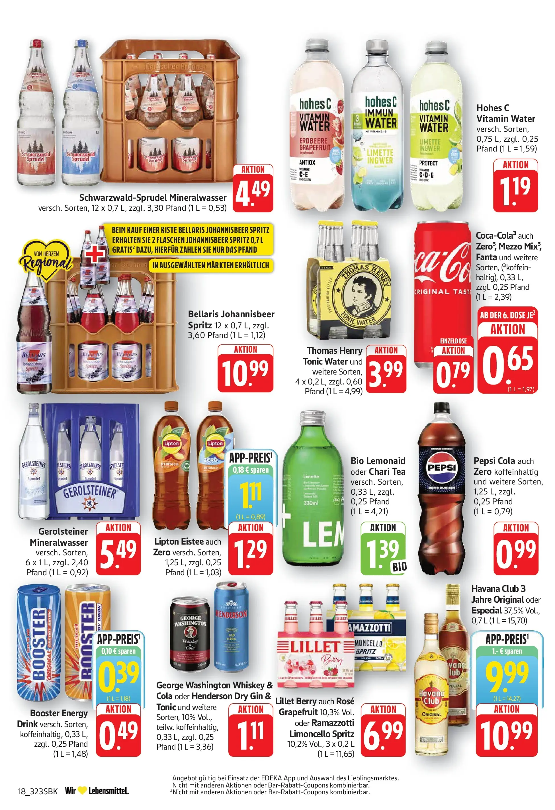 Angebote (ab 27.04.2026) zum Blättern | Seite: 20 | Produkte: Cola, Pepsi, Hohes c, Gerolsteiner