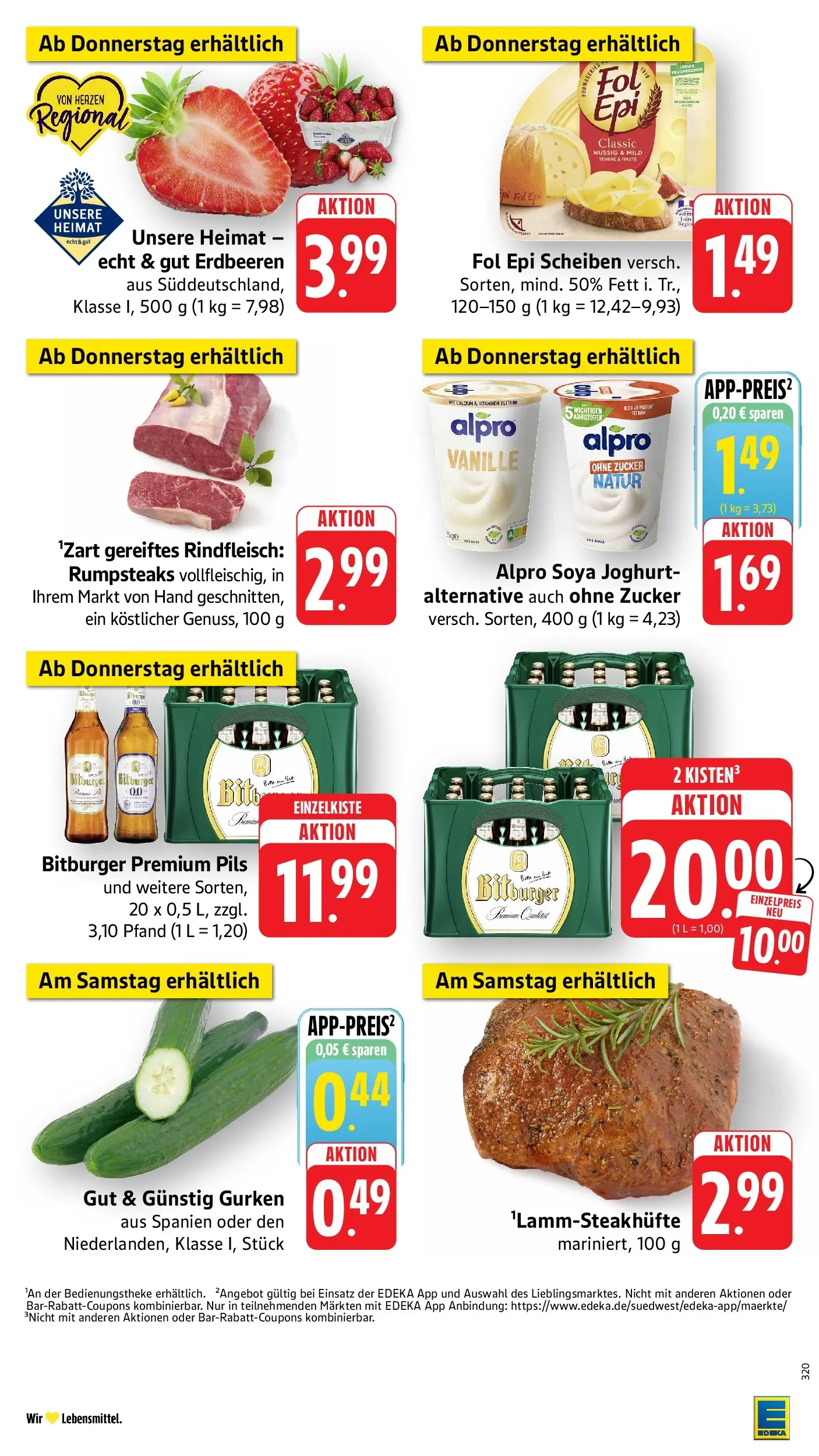 Angebote (ab 27.04.2026) zum Blättern | Seite: 52 | Produkte: Pils, Alpro, Zucker, Gurken