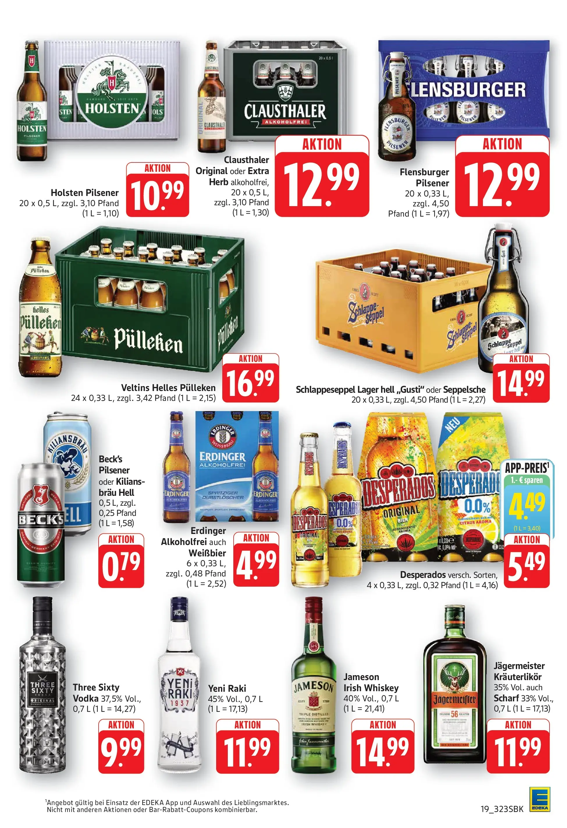 Angebote (ab 27.04.2026) zum Blättern | Seite: 21 | Produkte: Weißbier, Flensburger, Jägermeister, Whiskey
