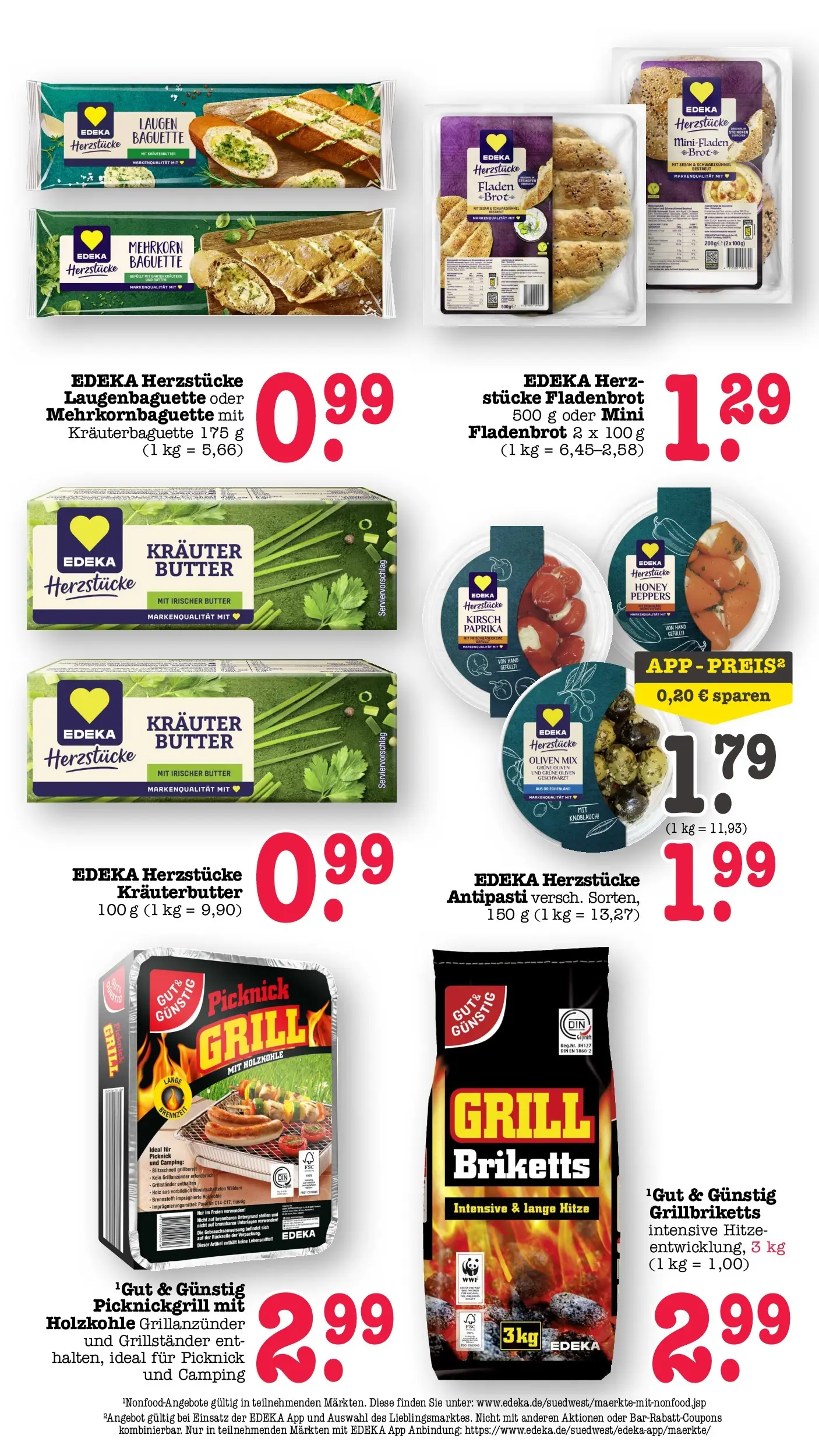 Angebote (ab 27.04.2026) zum Blättern | Seite: 19 | Produkte: Grill, Baguette, Kräuterbutter, Paprika