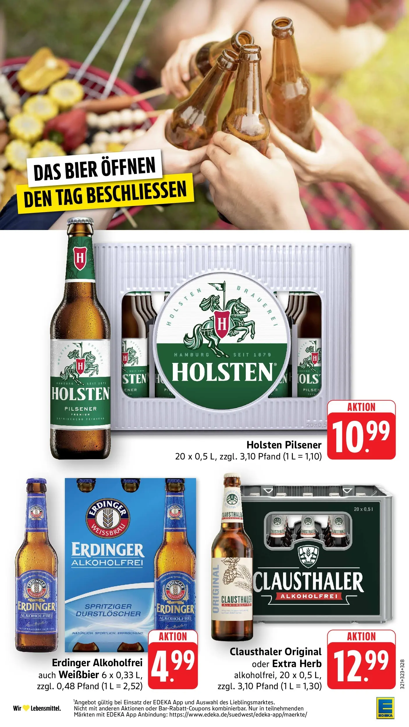 Angebote (ab 27.04.2026) zum Blättern | Seite: 35 | Produkte: Erdinger, Bier, Weißbier, Holsten