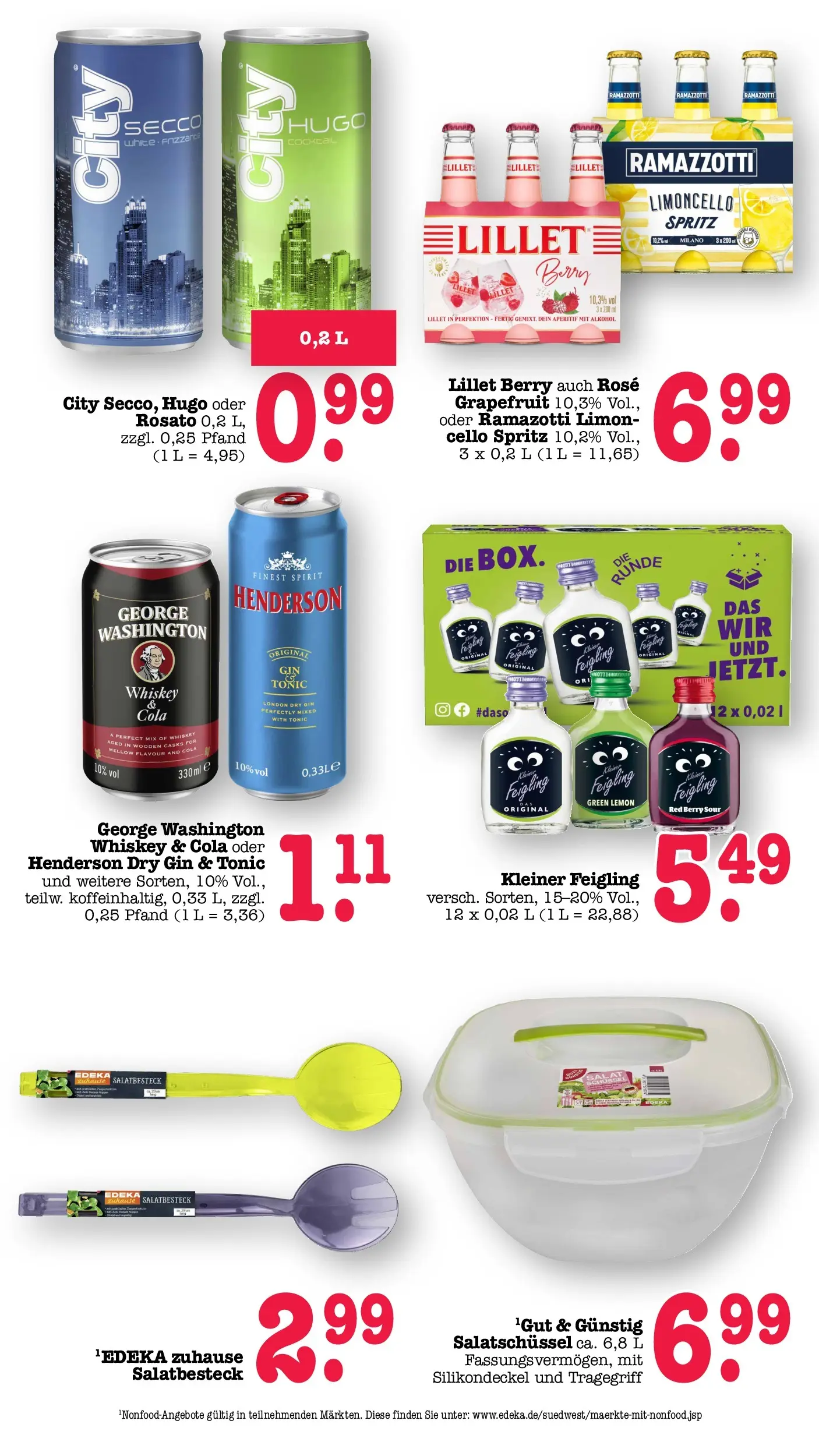 Angebote (ab 27.04.2026) zum Blättern | Seite: 21 | Produkte: Lillet, Grapefruit, Limoncello, Hugo