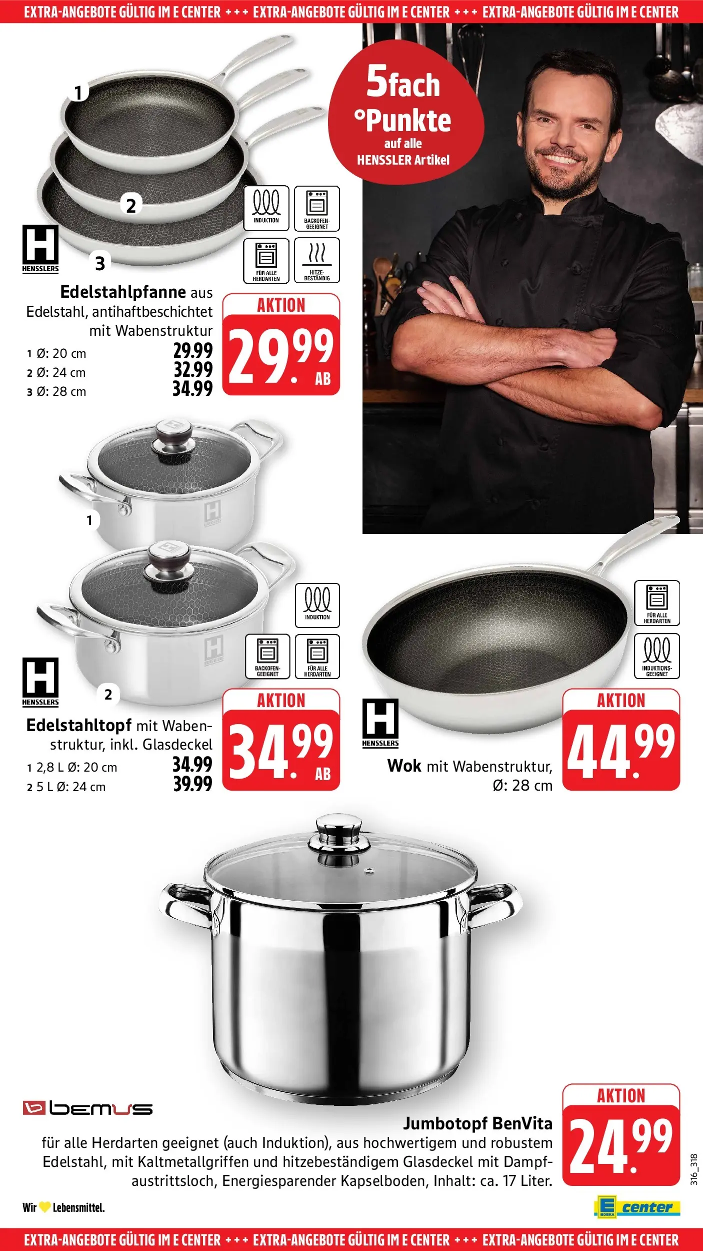 E center Prospekt Aalen	 (ab 26.04.2026) zum Blättern | Seite: 61 | Produkte: Backofen, Wok