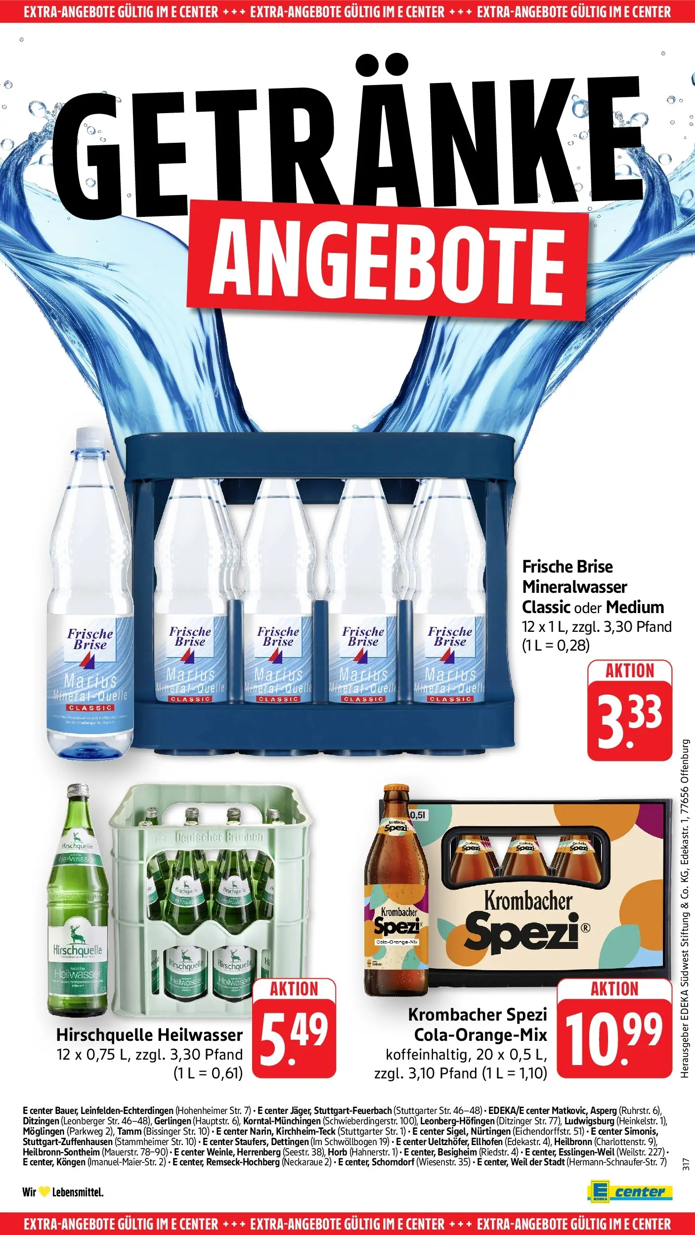 Angebote (ab 27.04.2026) zum Blättern | Seite: 63 | Produkte: Mineralwasser, Krombacher