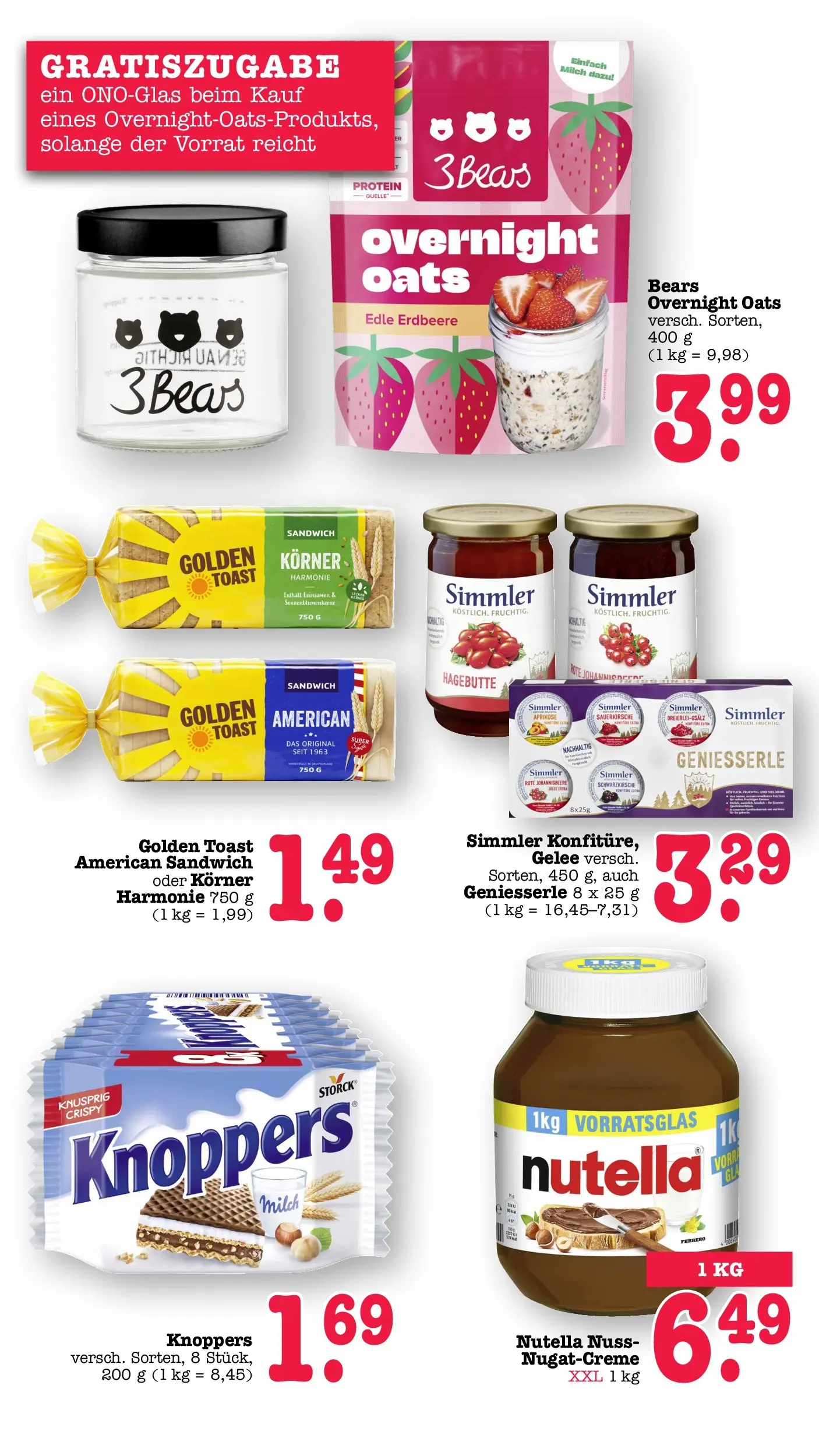 Angebote (ab 27.04.2026) zum Blättern | Seite: 51 | Produkte: Milch, Toast, Nutella, Knoppers