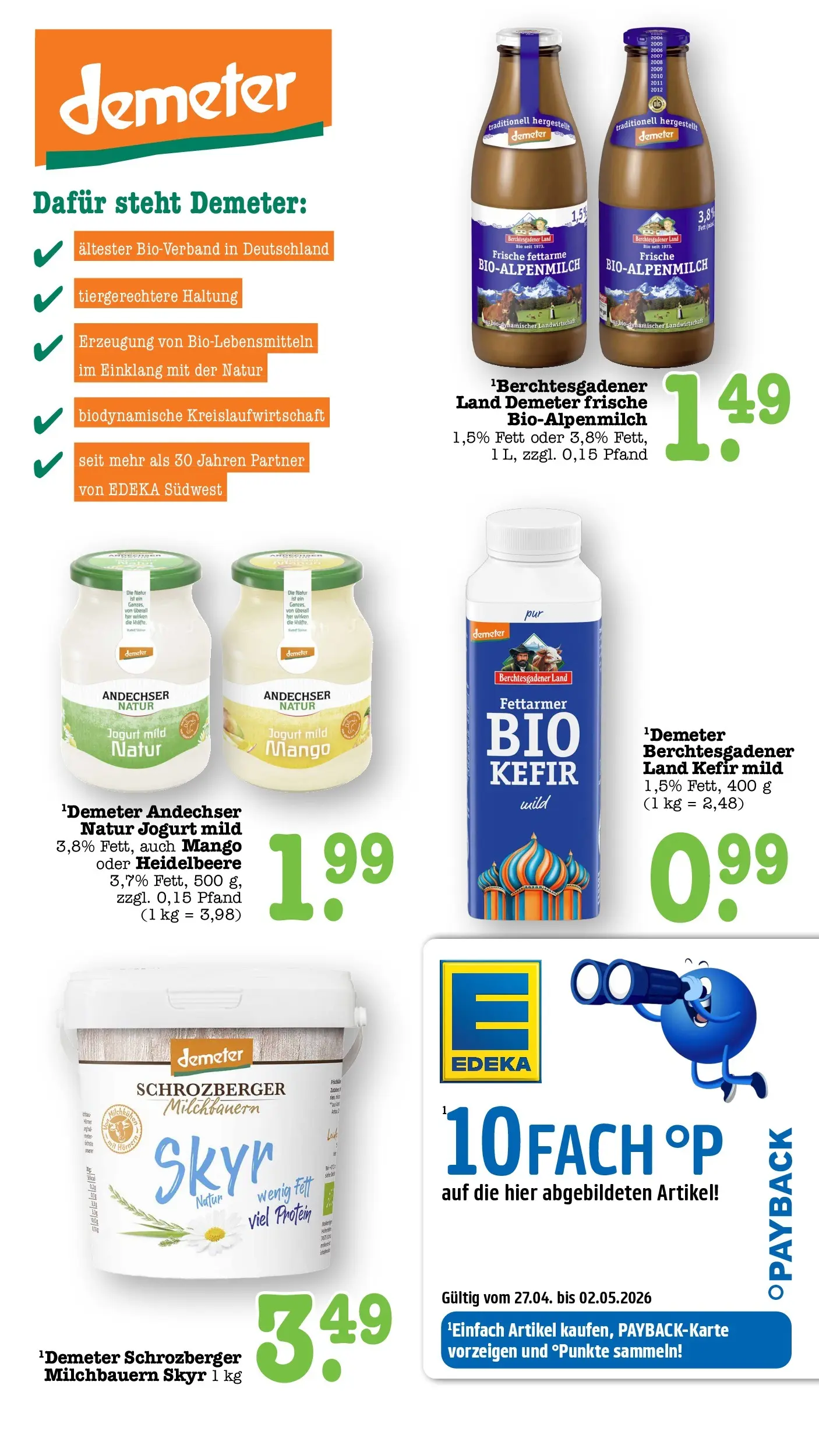 Angebote (ab 27.04.2026) zum Blättern | Seite: 56 | Produkte: Kefir, Mango