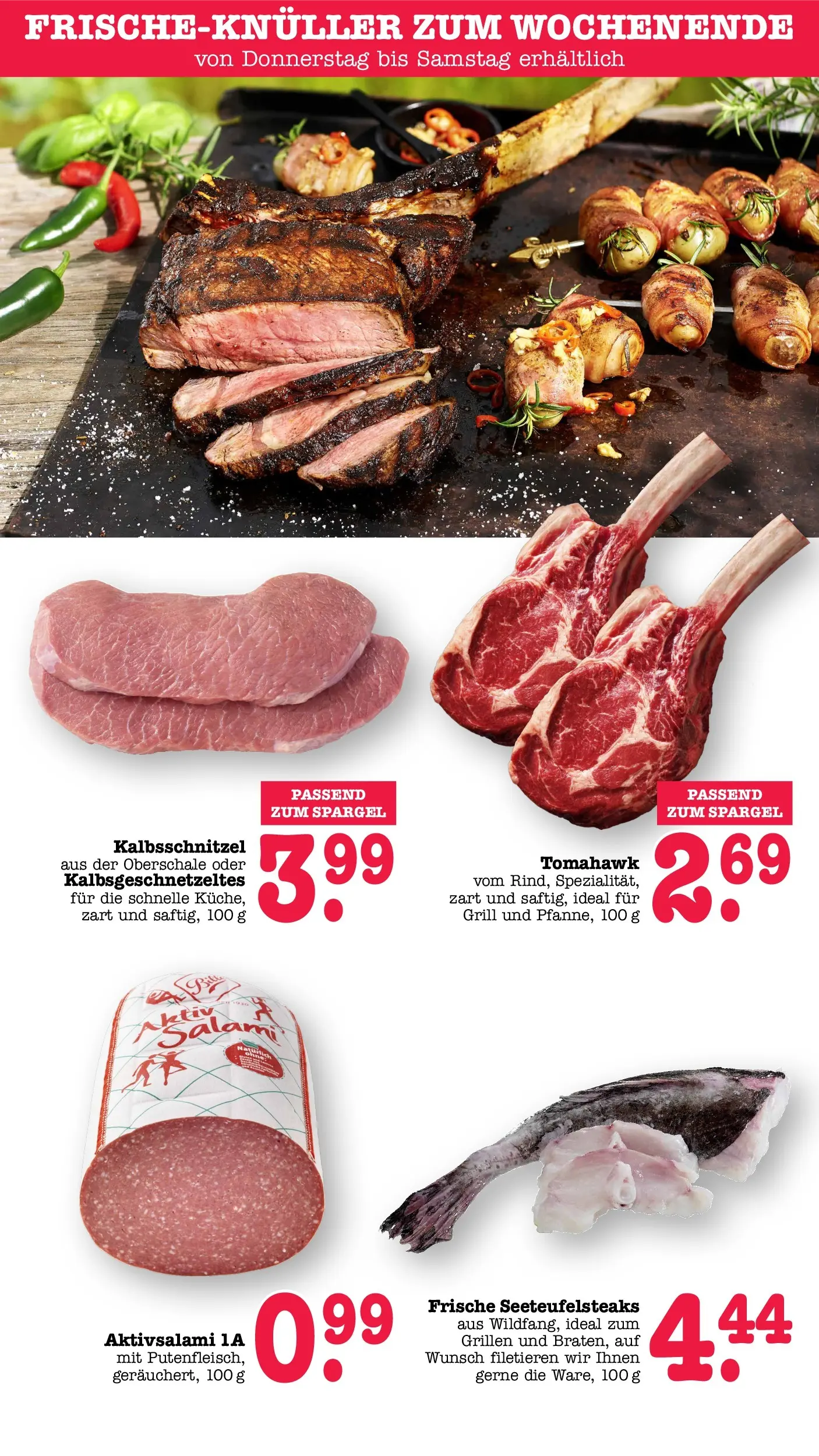 Angebote (ab 27.04.2026) zum Blättern | Seite: 73 | Produkte: Grill, Spargel, Salami