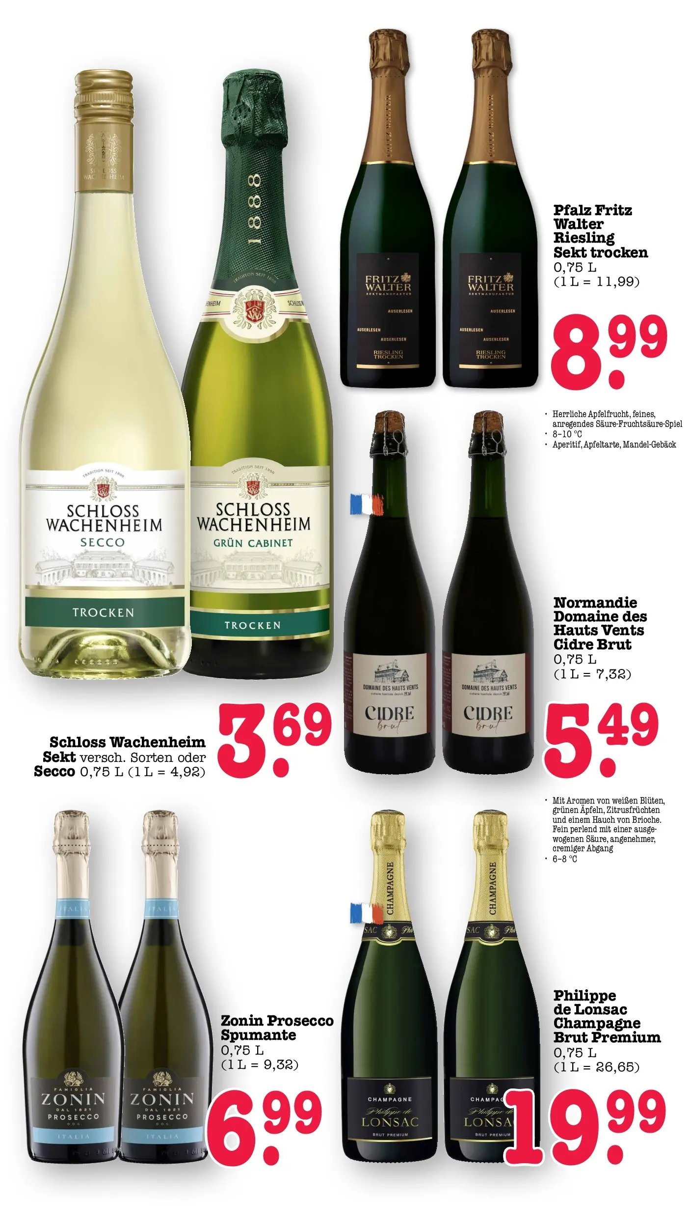Angebote (ab 27.04.2026) zum Blättern | Seite: 12 | Produkte: Sekt, Prosecco