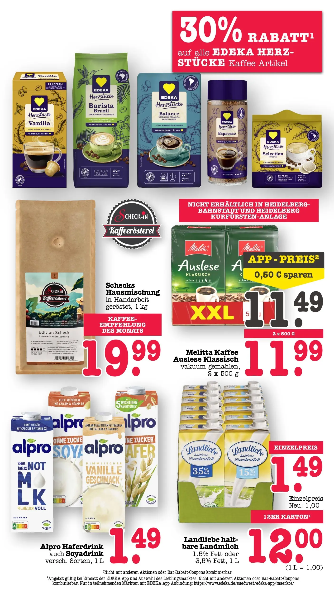 Angebote (ab 27.04.2026) zum Blättern | Seite: 50 | Produkte: Melitta, Melitta kaffee, Haferdrink, Zucker