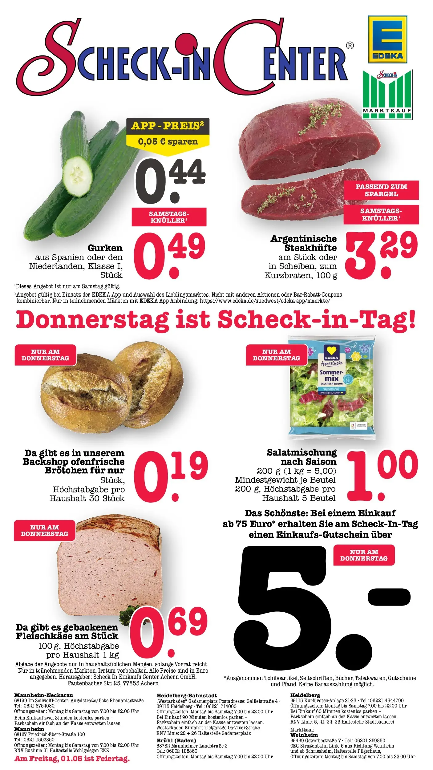 Angebote (ab 27.04.2026) zum Blättern | Seite: 75 | Produkte: Spargel, Ofenfrische, Gurken, Salat
