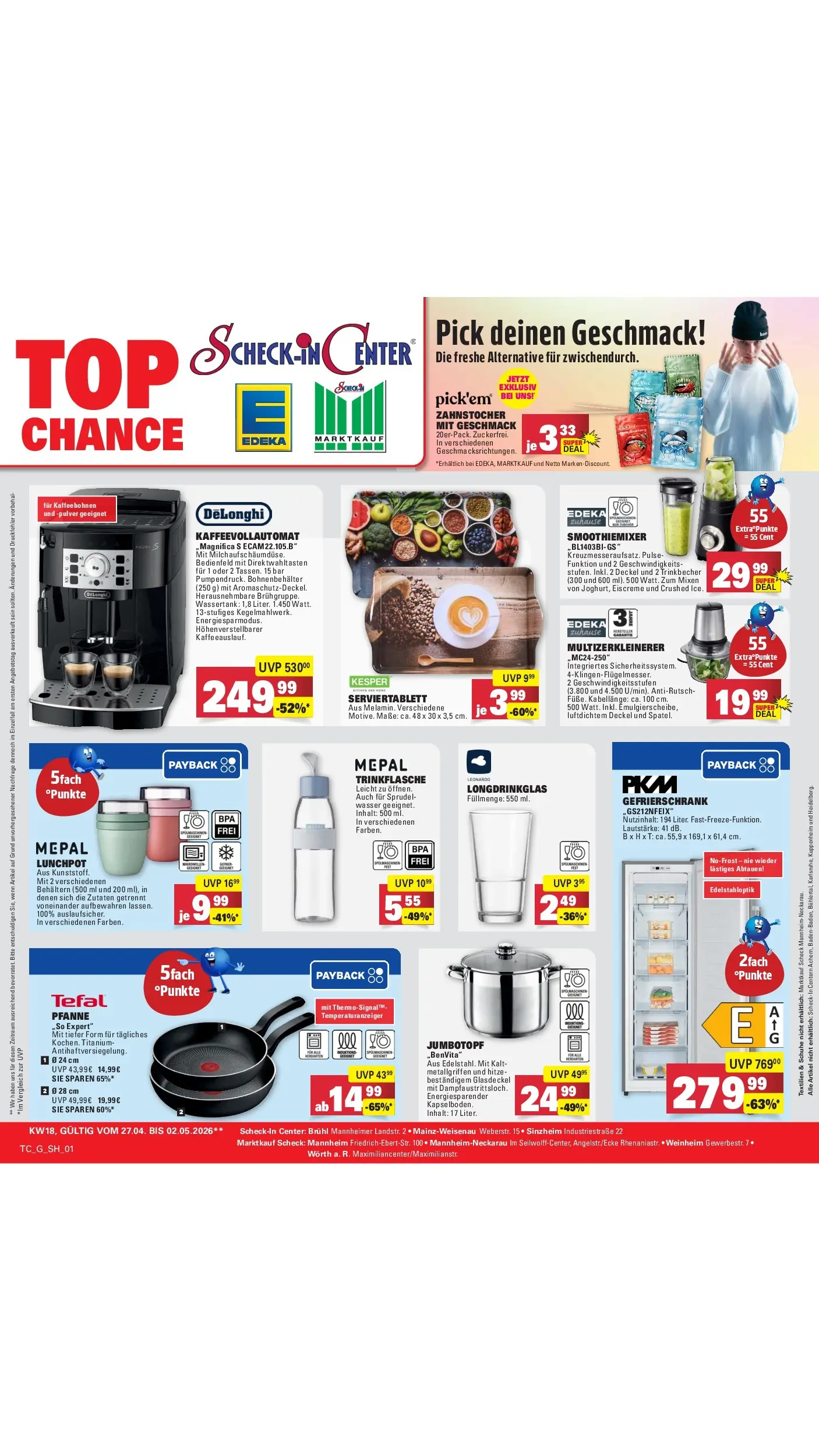 Angebote (ab 27.04.2026) zum Blättern | Seite: 78 | Produkte: Gefrierschrank, Milch, Eiscreme, Kaffeevollautomat