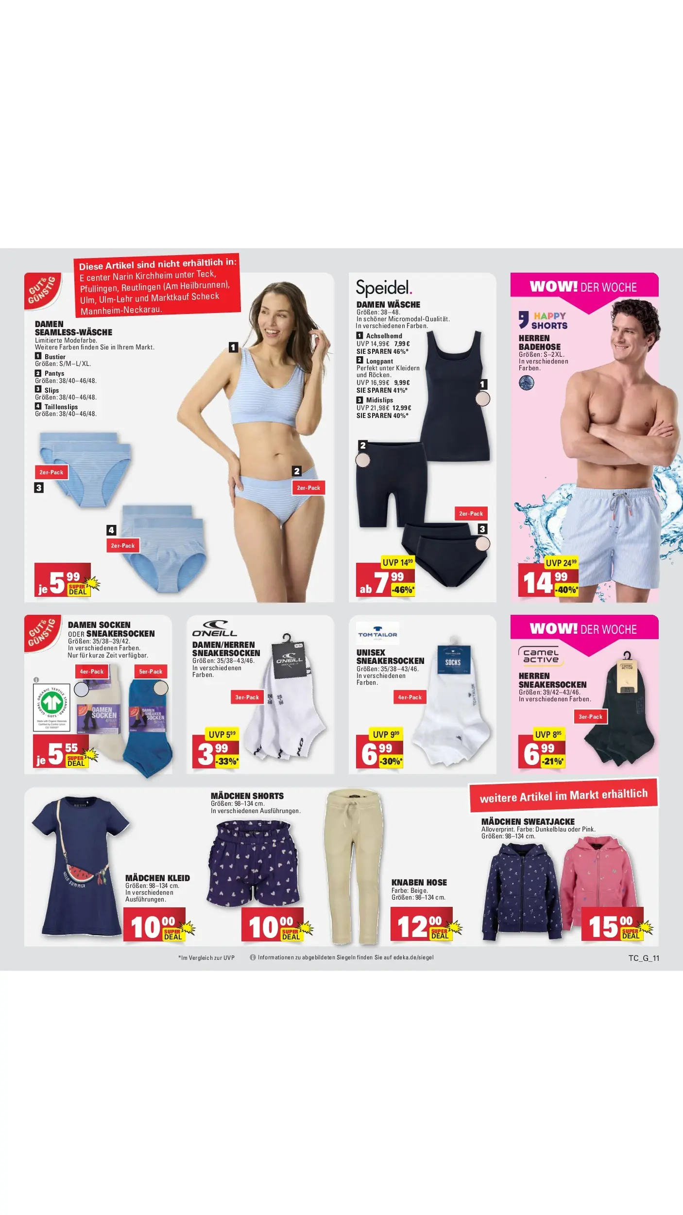 Angebote (ab 27.04.2026) zum Blättern | Seite: 88 | Produkte: Sweatjacke, Hose, Socken, Kleid