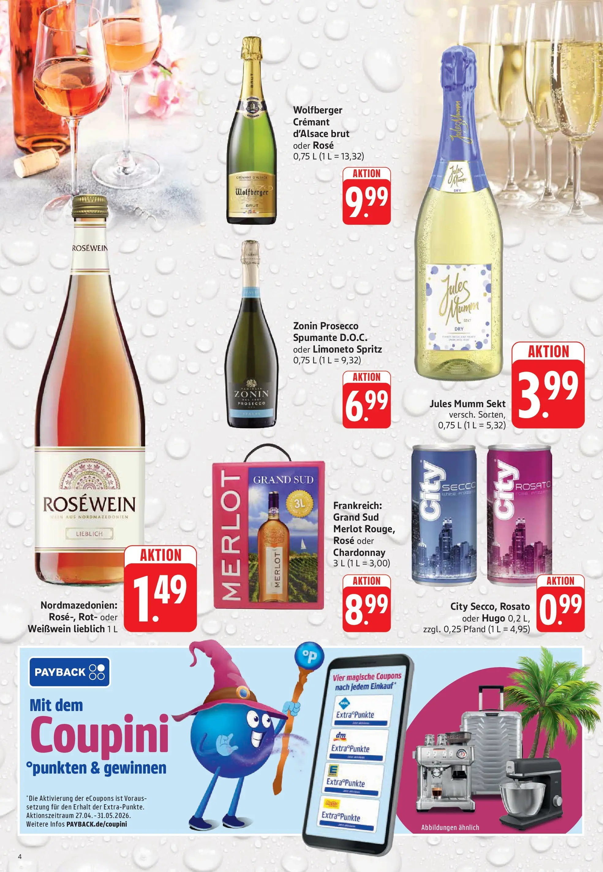 Trinkgut Prospekt Großbottwar	 (ab 27.04.2026) » Angebote online | Seite: 4 | Produkte: Mumm sekt, Weißwein, Rosewein, Merlot