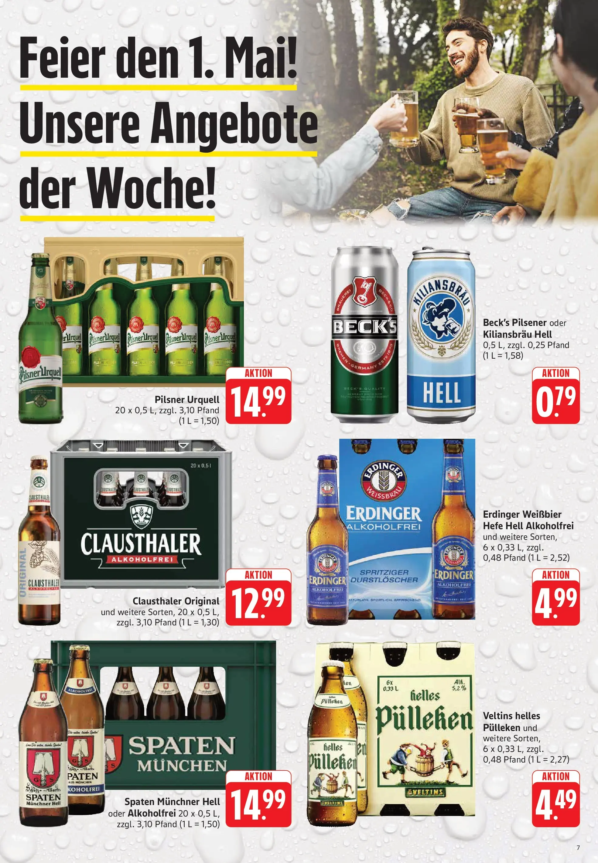 Trinkgut Prospekt Großbottwar	 (ab 27.04.2026) » Angebote online | Seite: 7 | Produkte: Durstloscher, Erdinger, Weißbier, Pilsner urquell